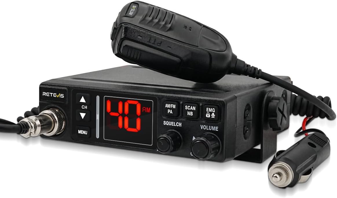 Retevis MB63A Radio CB Portatile AM FM, Nero - immagine 1