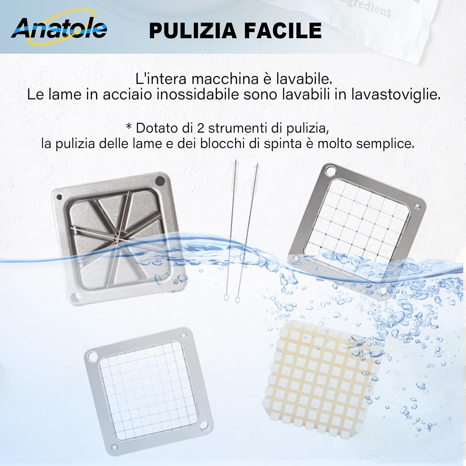 Anatole Tagliapatate Professionale con Lame Inox - immagine 6