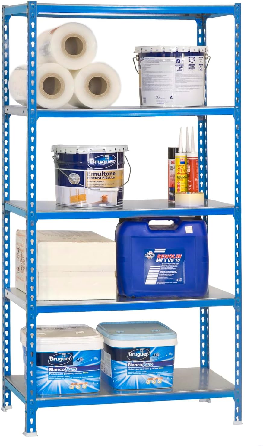 Simon Rack Scaffale Metallo Garage 5 Ripiani 180kg - immagine 8