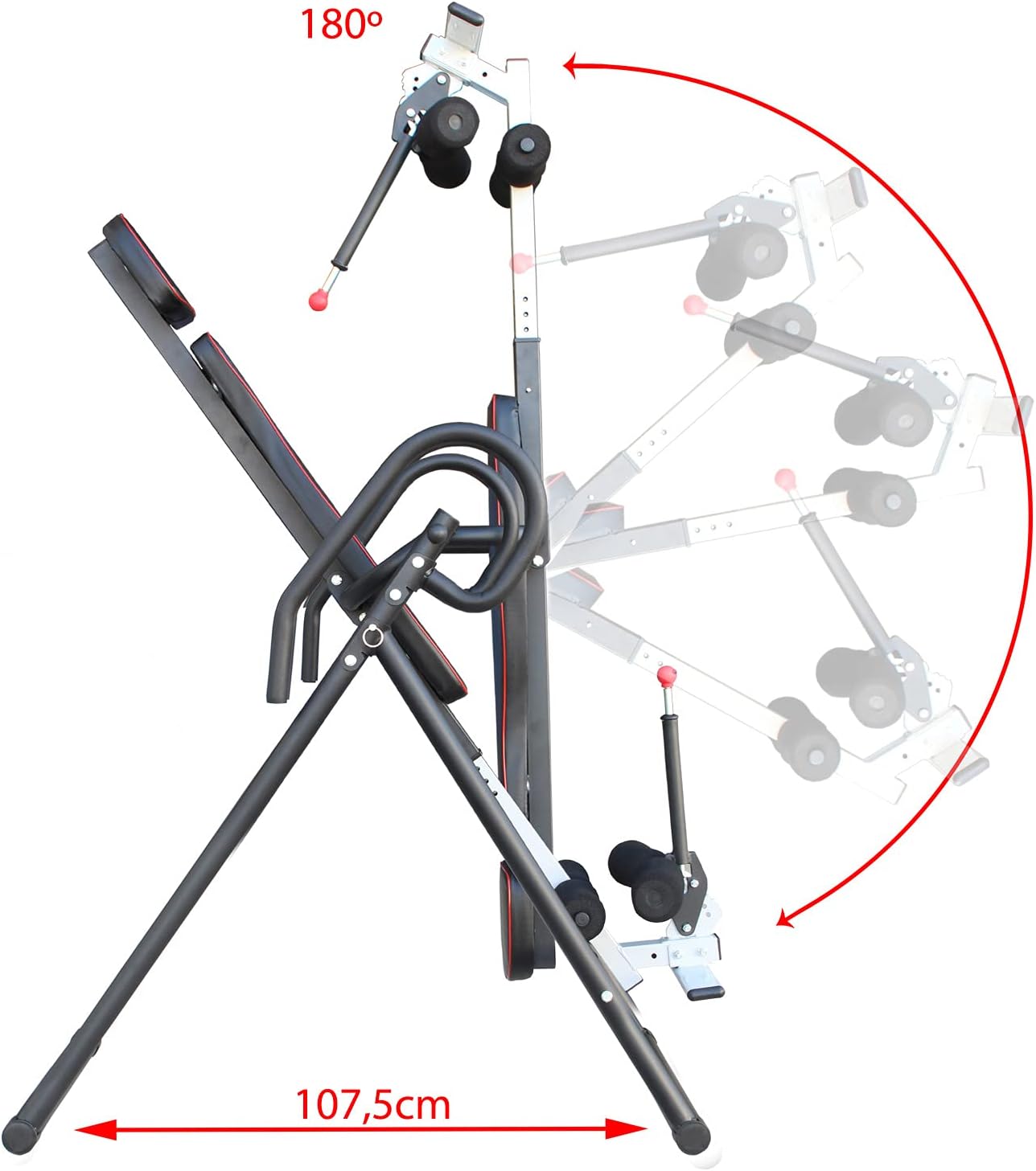 Yatek Panca a Inversione Piegabile Eco, Nera - immagine 3