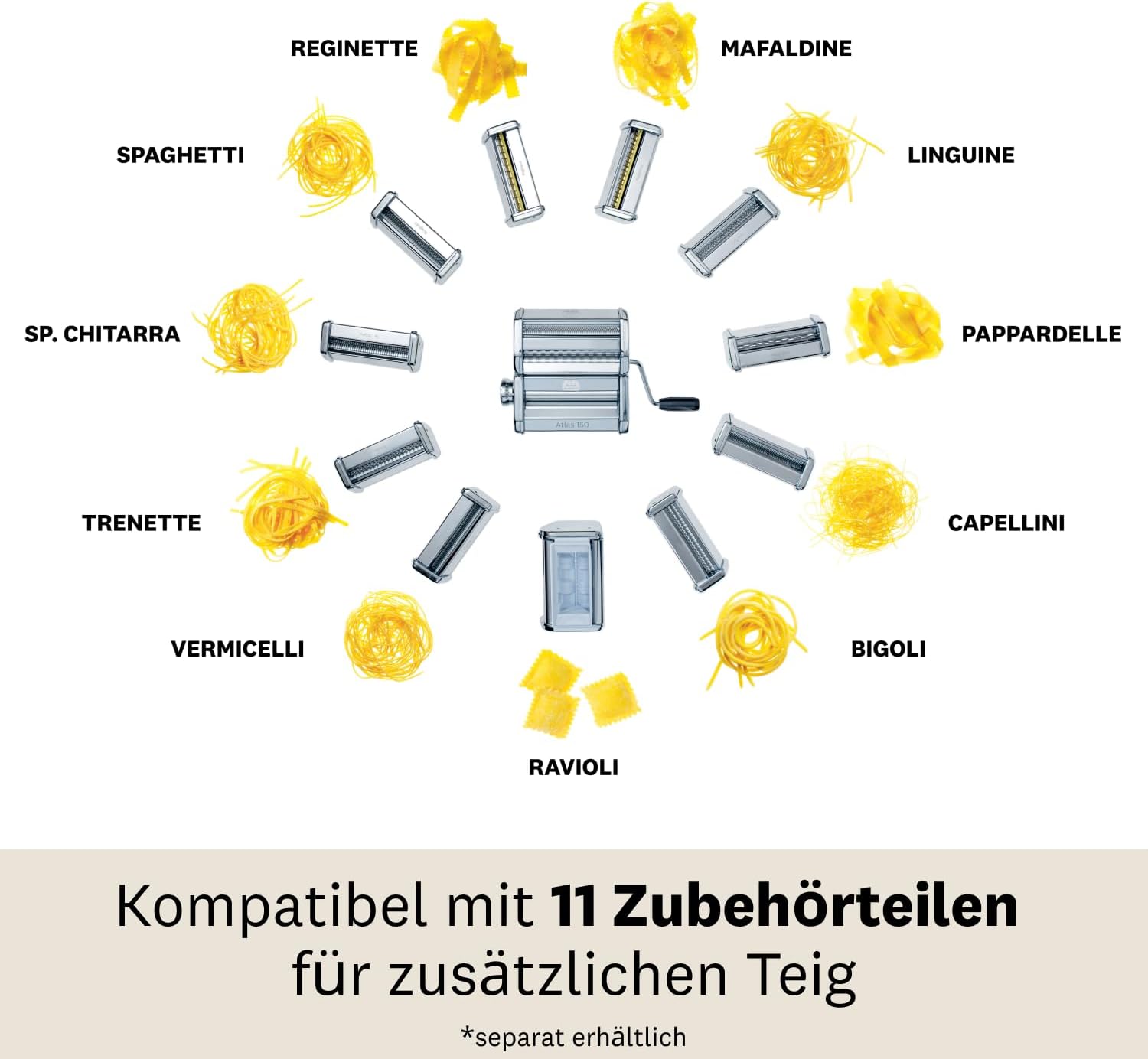 Marcato Atlas 150 - Macchina per la Pasta Fresca - immagine 5