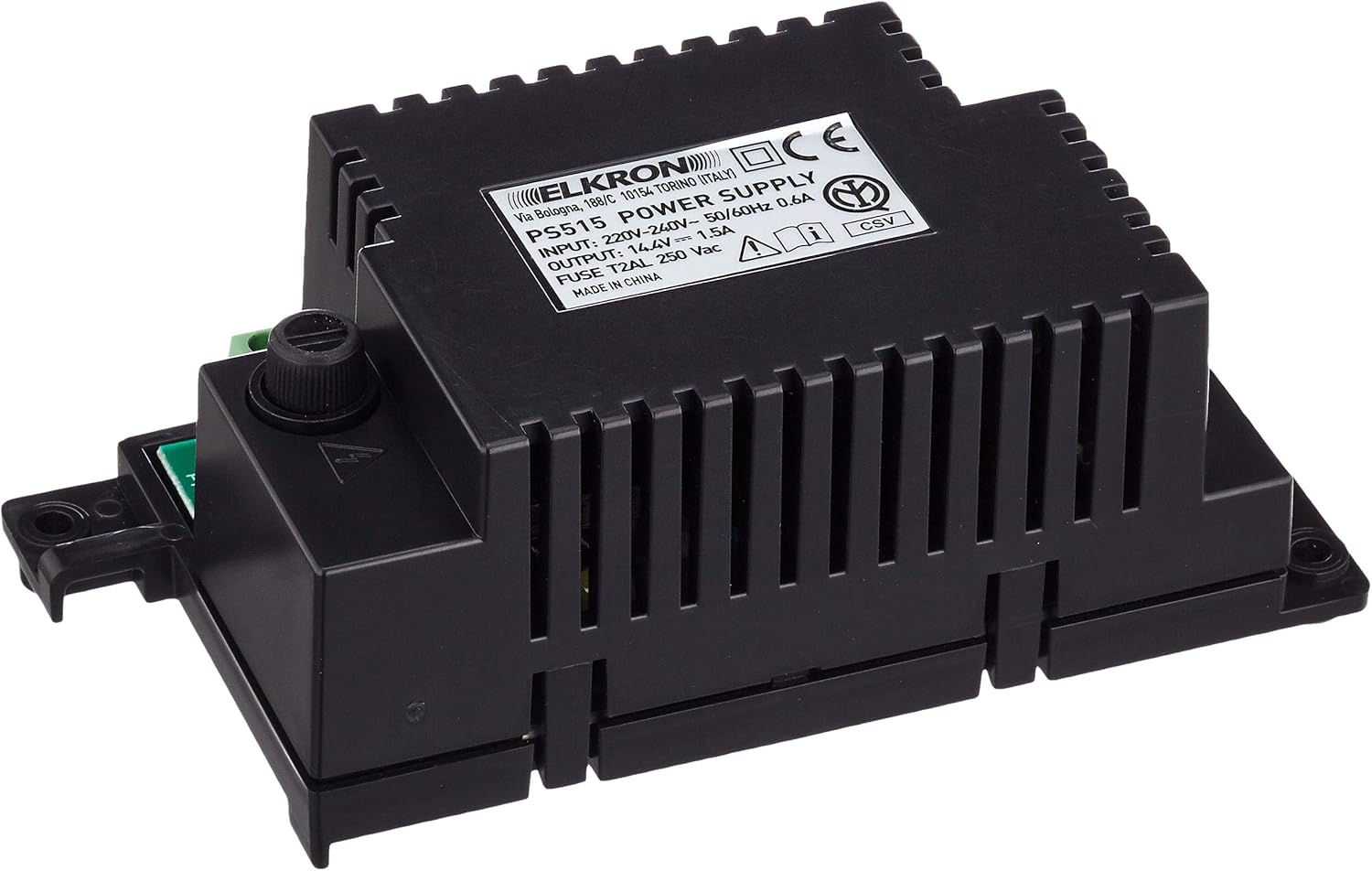 Elkron PS515 Alimentatore di Ricambio 14.4V 1.5A, Nero - immagine 1