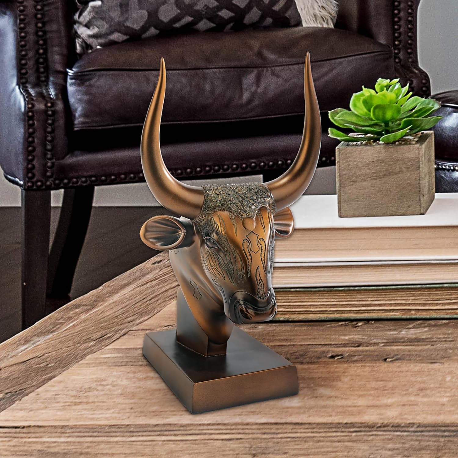 Design Toscano QL161311 Statua Api Il Toro, Oro - immagine 2