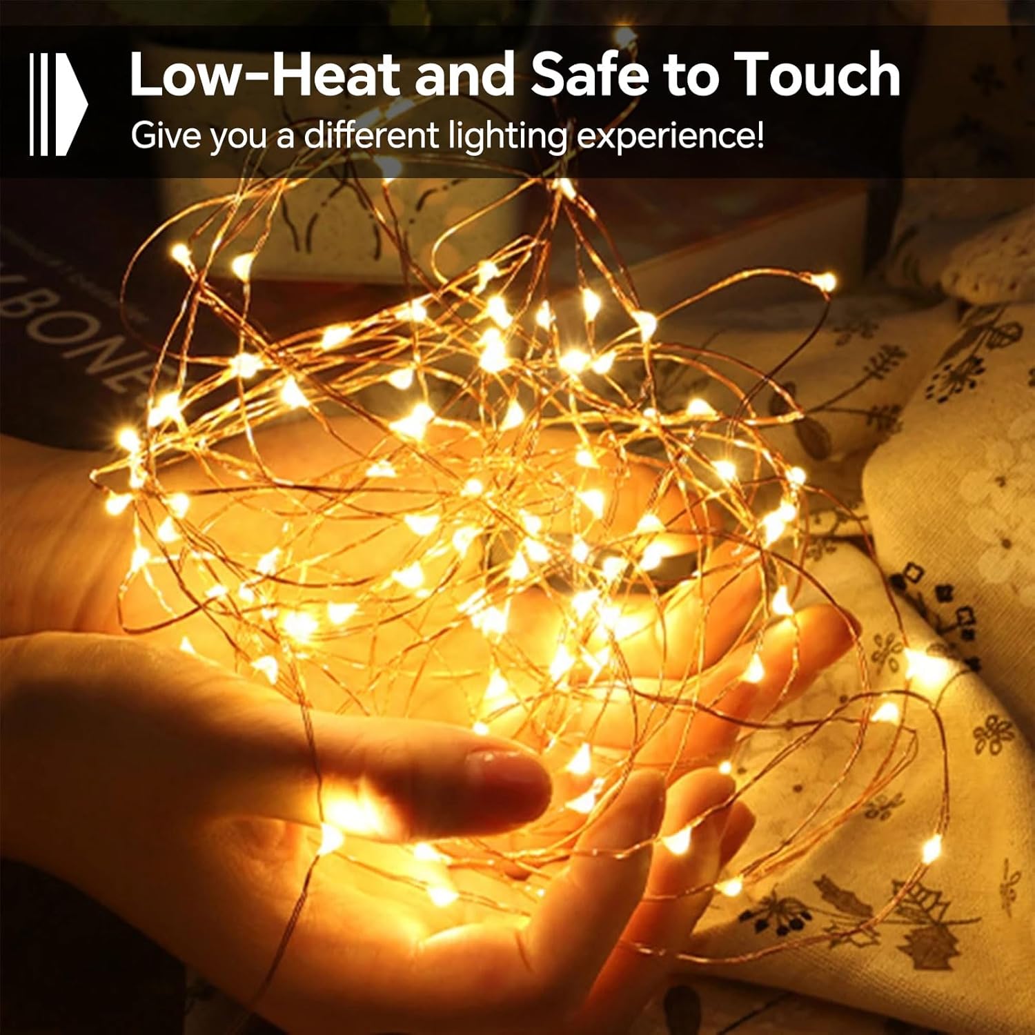 2 Pezzi Stringa Luci LED a Batteria 2M 20 LED - immagine 4