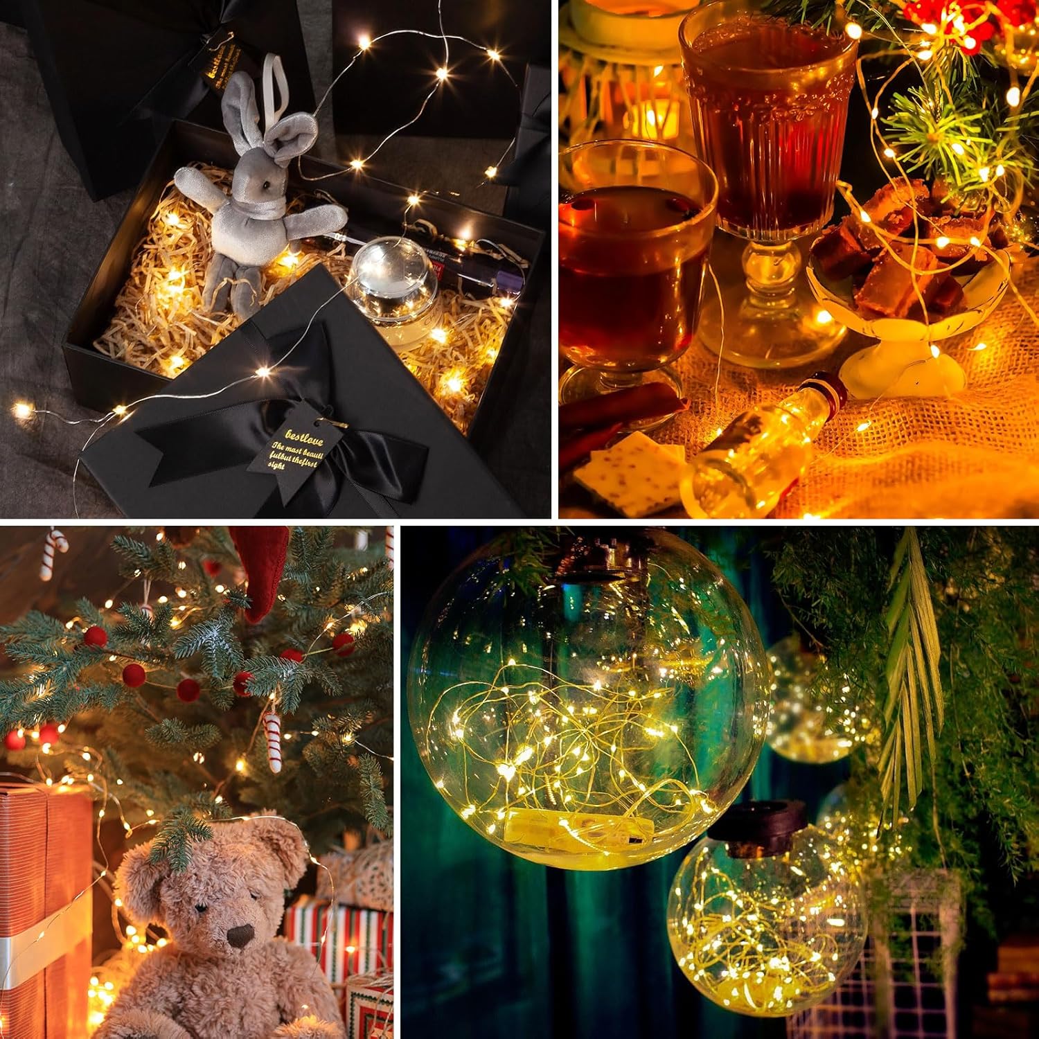 2 Pezzi Stringa Luci LED a Batteria 2M 20 LED - immagine 6