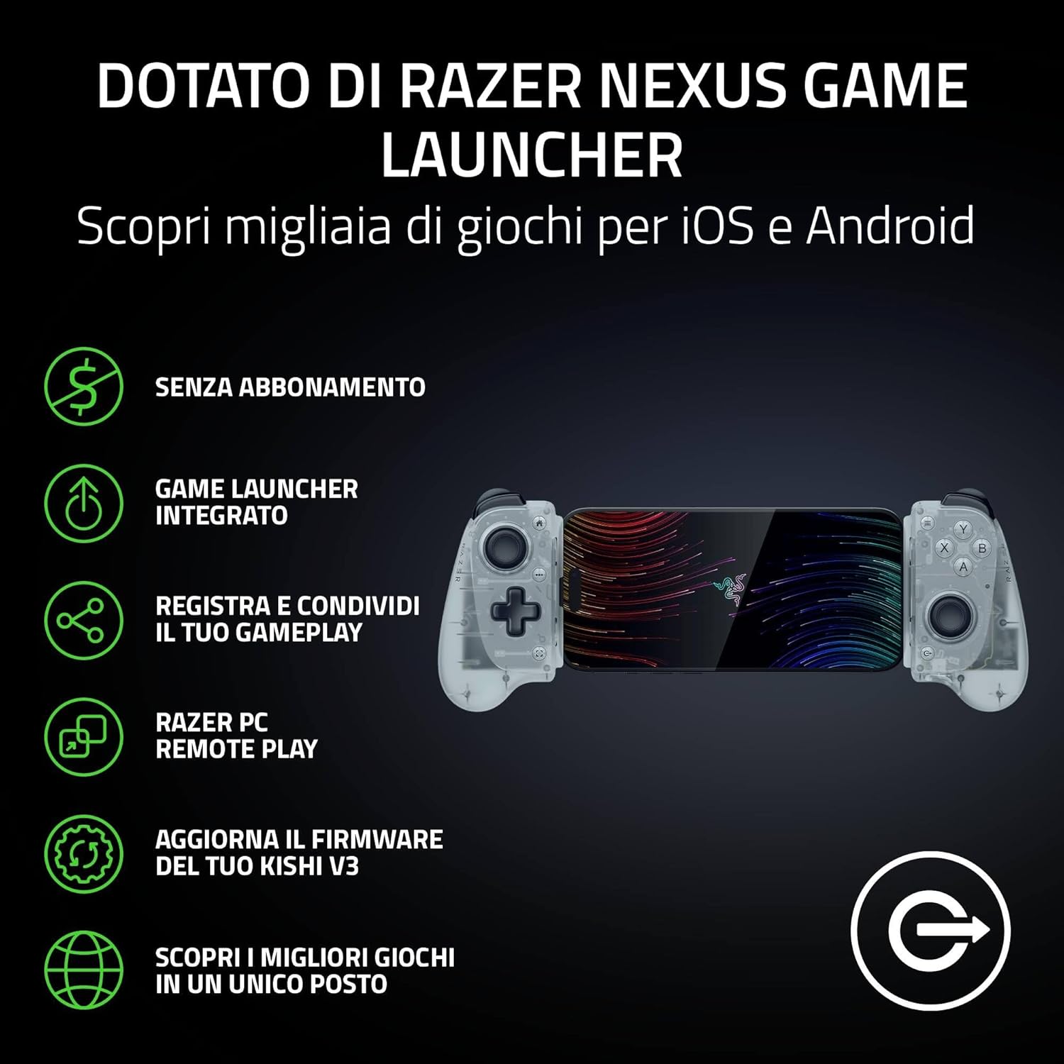 Razer Kishi V3 Phantom White - Controller Mobile - immagine 5