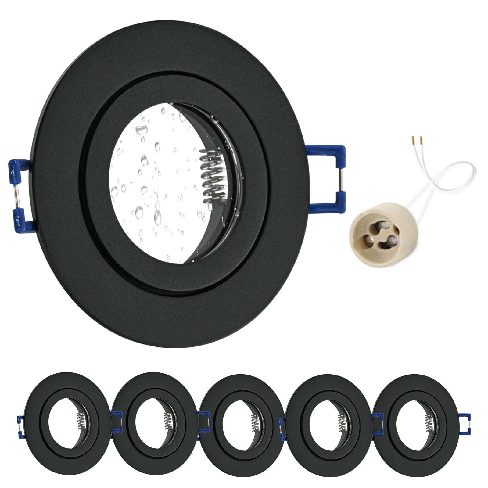 Geyoulux 6x Faretti LED da Incasso 230V IP44