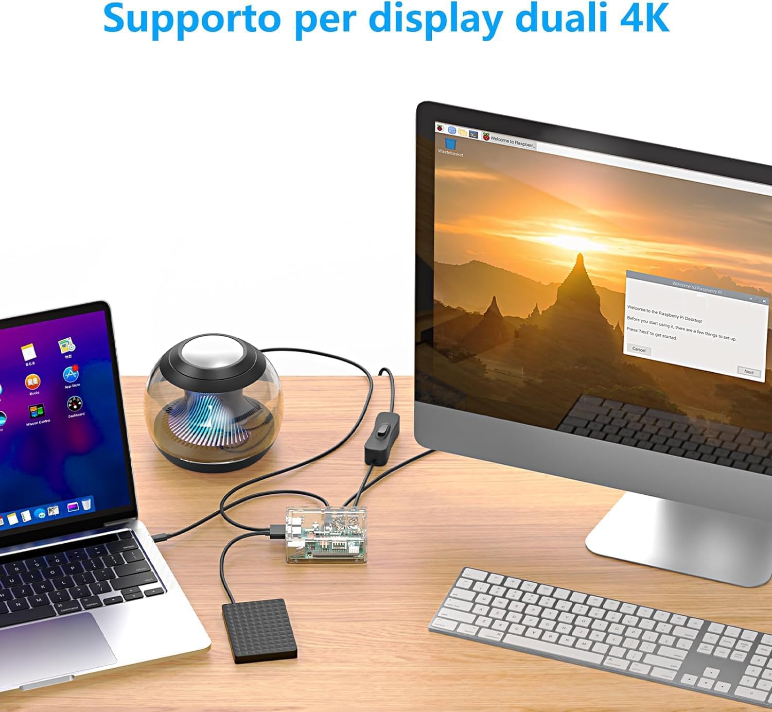 Irasptek Kit Avvio Raspberry Pi 4B 4GB RAM 64GB SD - immagine 8