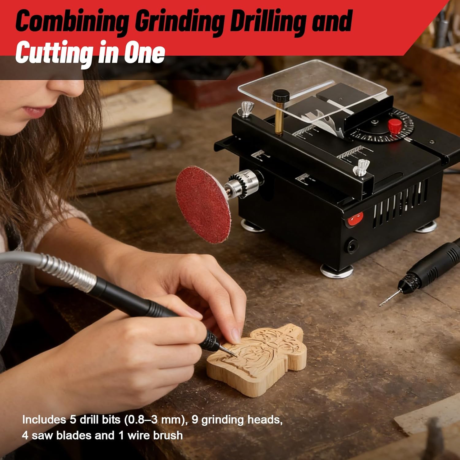 Mini Sega Circolare da Tavolo 600W - immagine 5