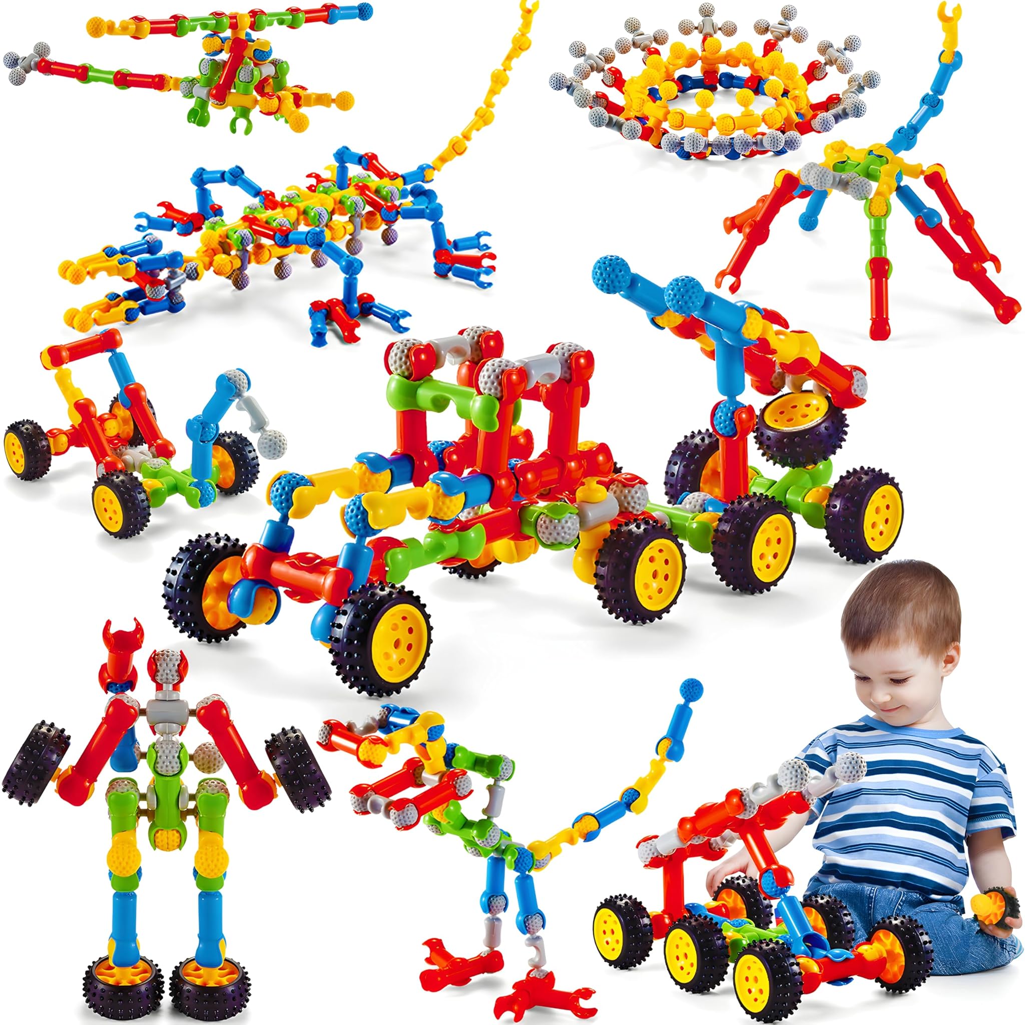 Moontoy Set di Blocchi di Costruzione Creativi 110 Pezzi