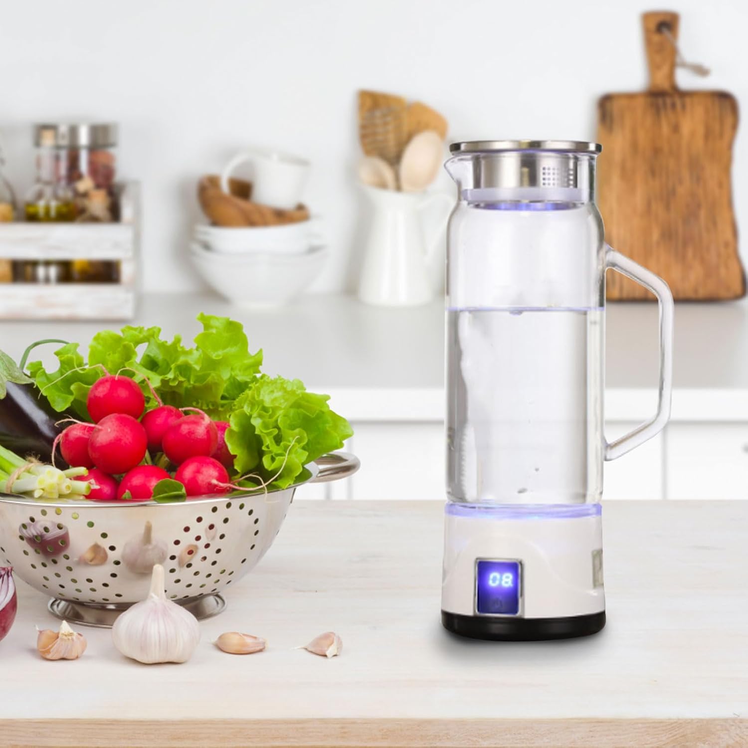 Borraccia Idrogeno 1000ml in Vetro Borosilicato - immagine 2