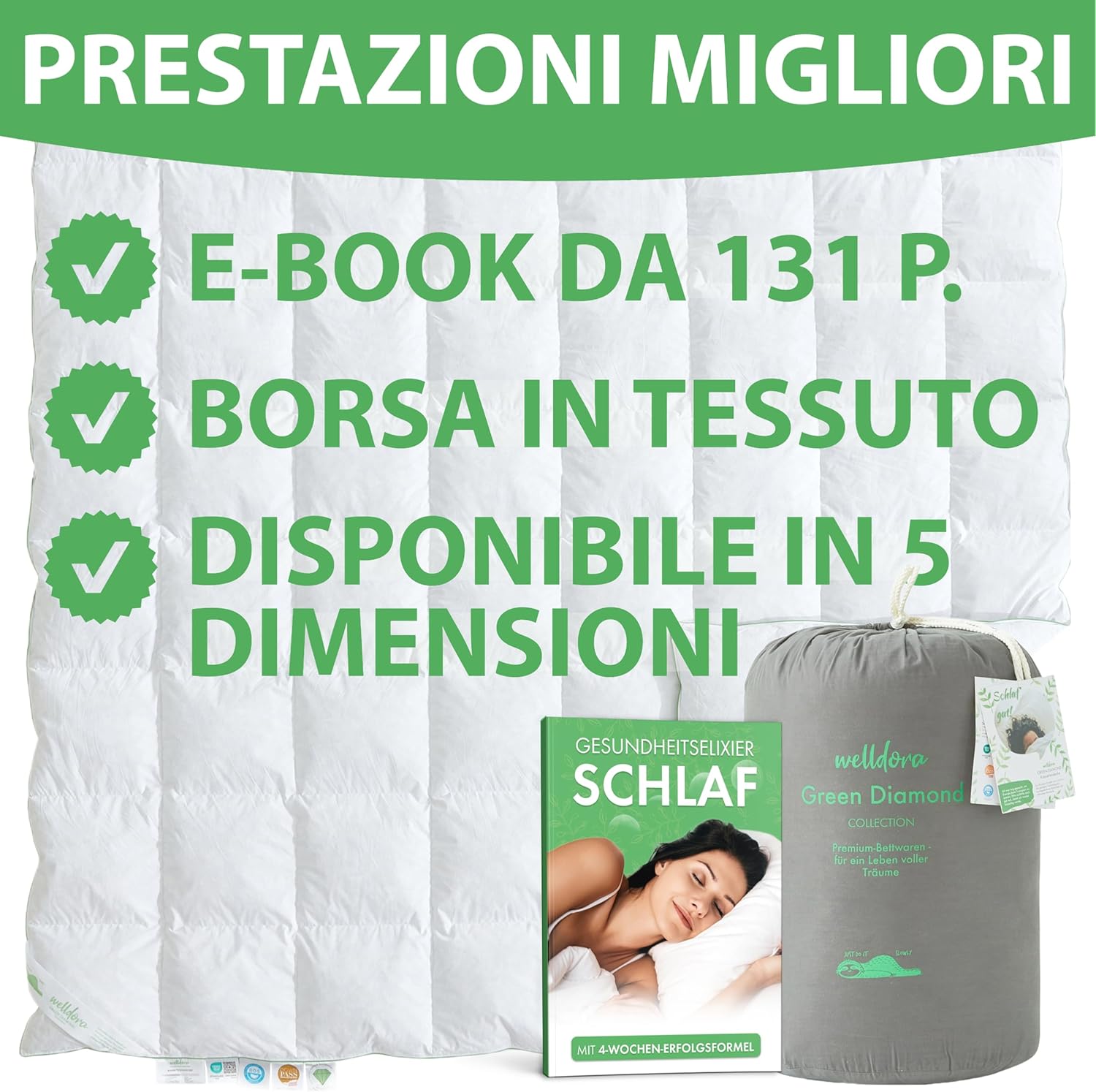 Welldora Comfort Piumone Letto Singolo 135x200 - immagine 8