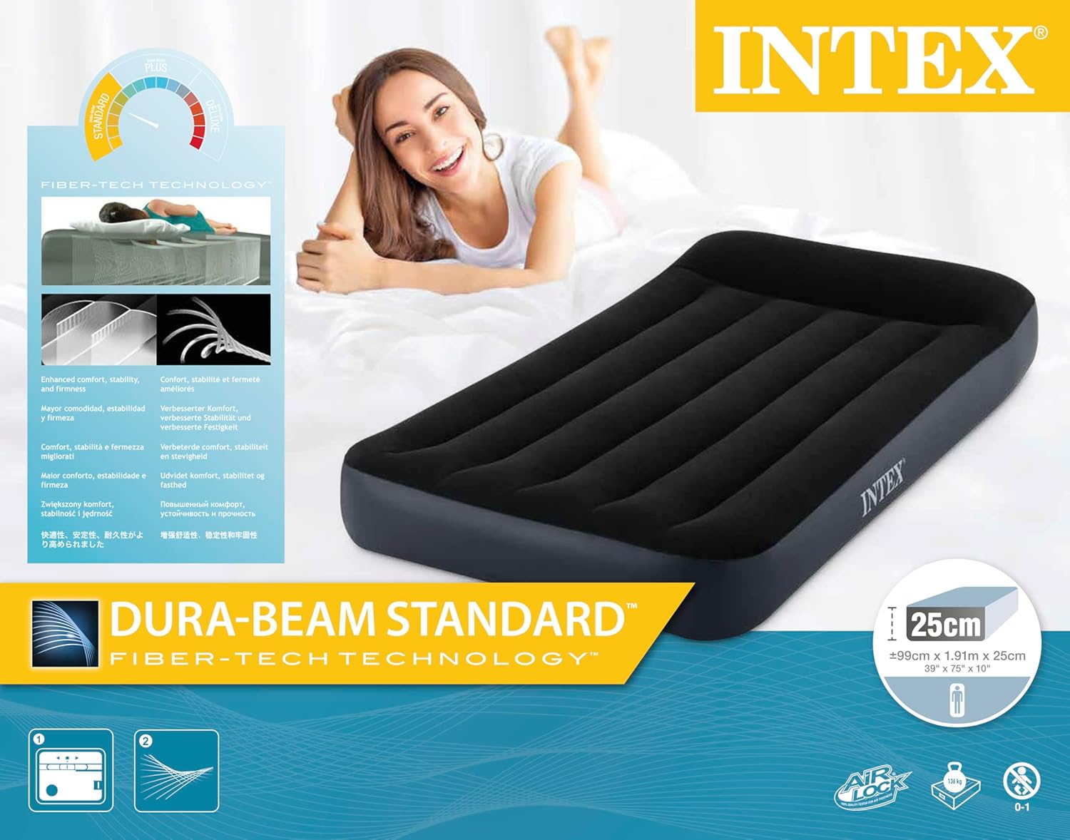 Intex 64146ND - Materasso Dura-Beam Pillow Rest Singolo - immagine 2