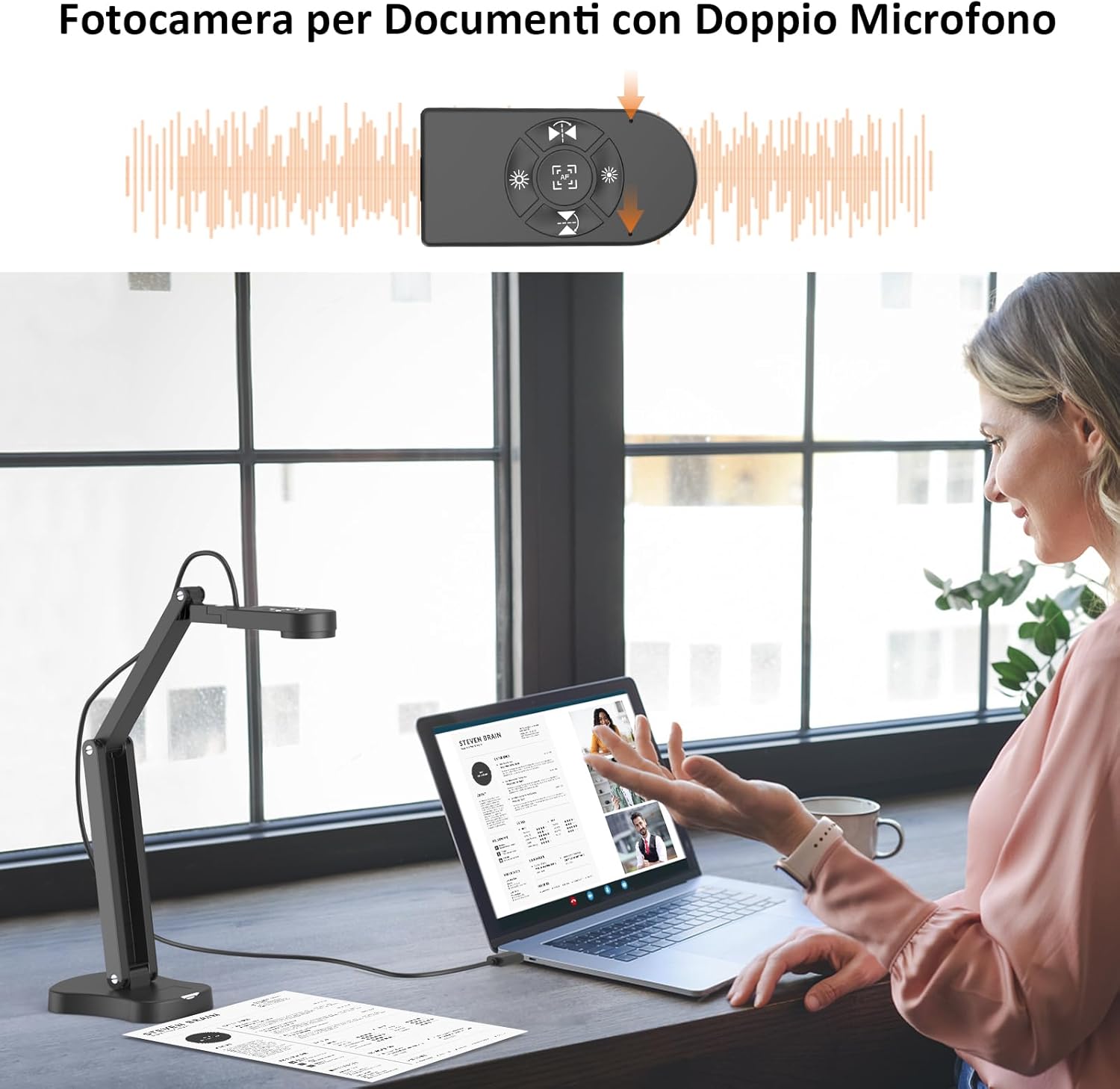 Gawervan 8MP Telecamera per Documenti USB - immagine 3
