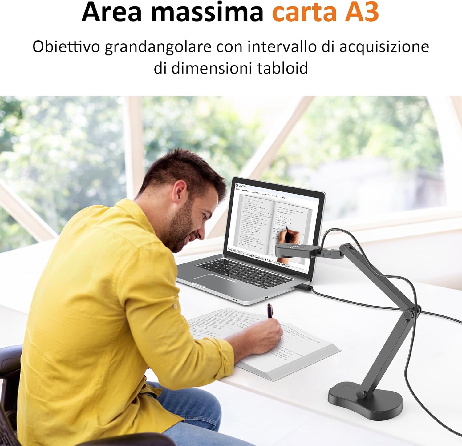 Gawervan 8MP Telecamera per Documenti USB - immagine 4