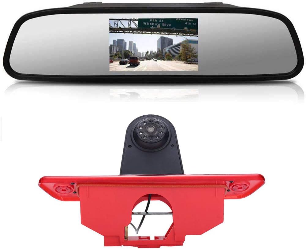 Kit Telecamera Retromarcia HD con Specchio 4.3'' - immagine 1