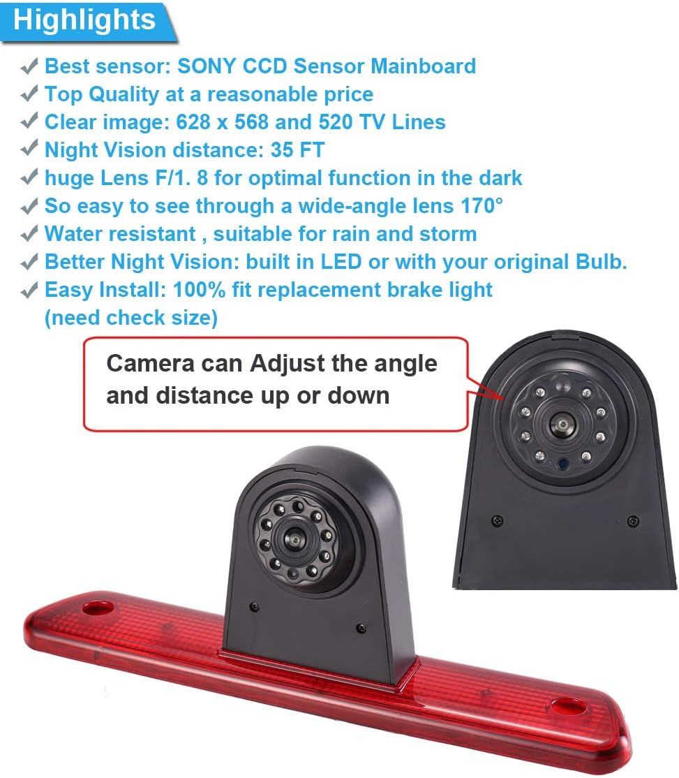 Kit Telecamera Retromarcia HD con Specchio 4.3'' - immagine 6