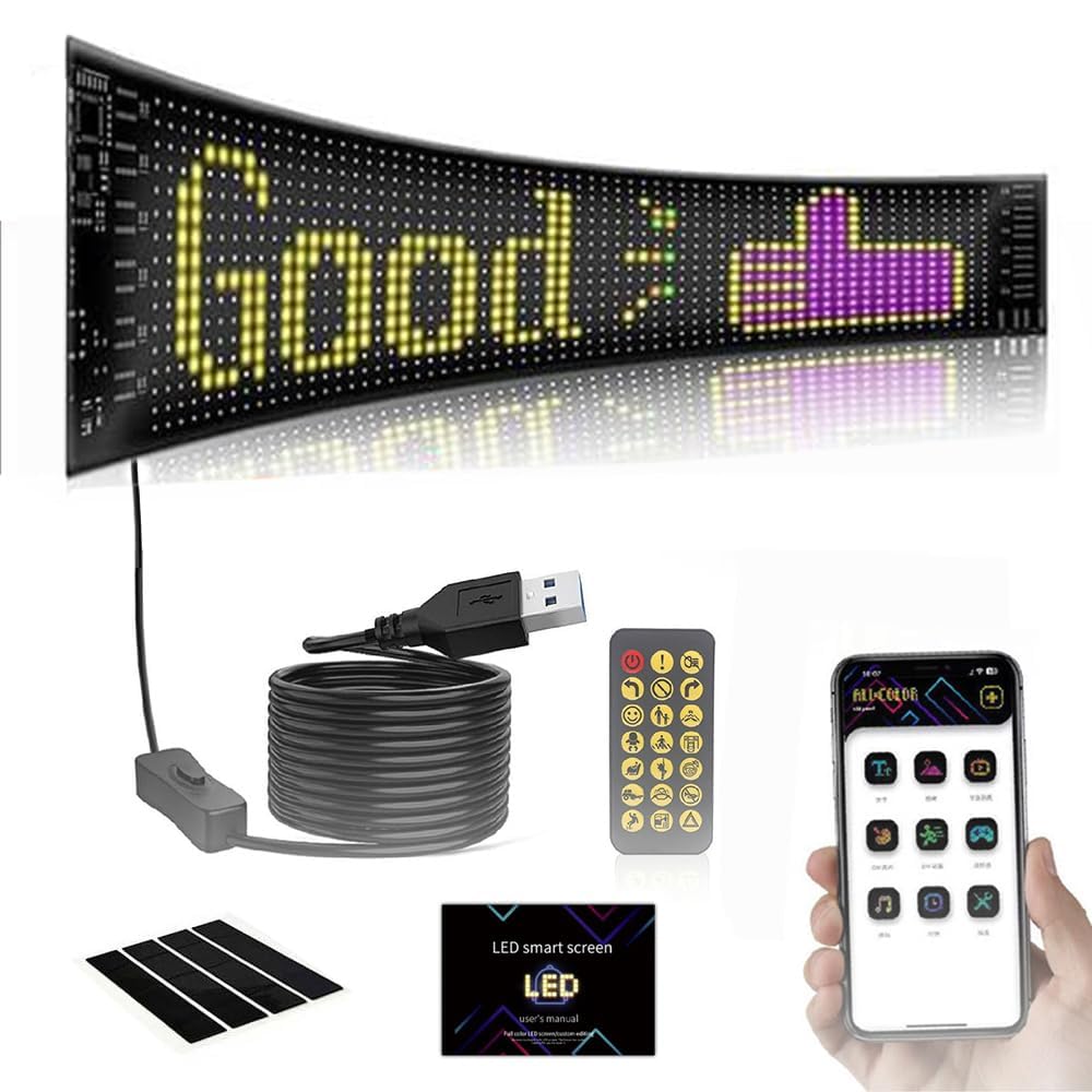 Insegna Luminosa LED Programmabile 92x374mm Flessibile
