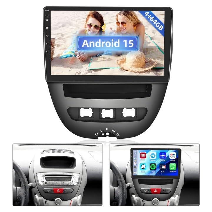 Hikity Android 15 Autoradio 10.1" per Toyota Aygo