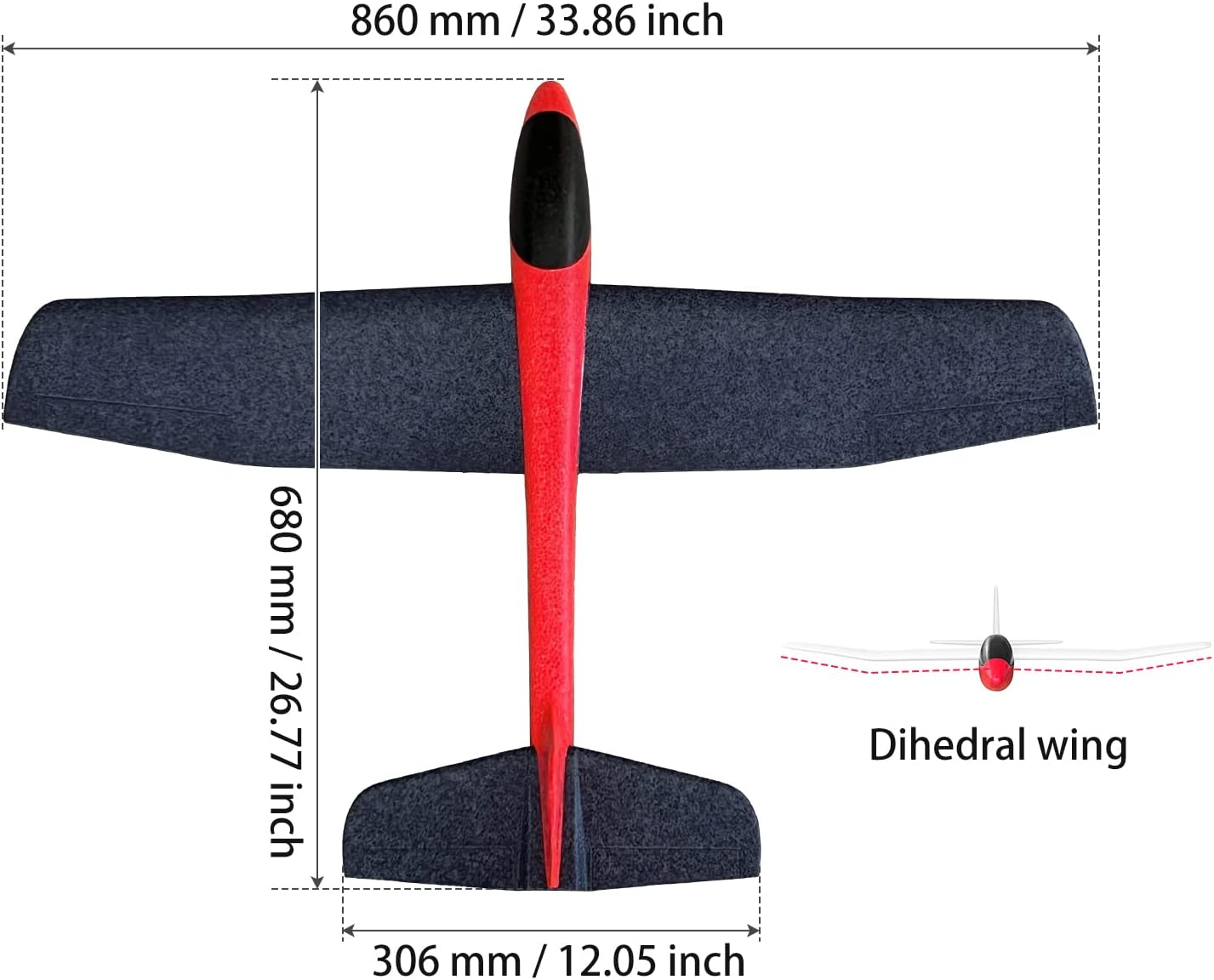 HAWK'S WORK 2 Pezzi Aliante in Schiuma 86cm - immagine 2