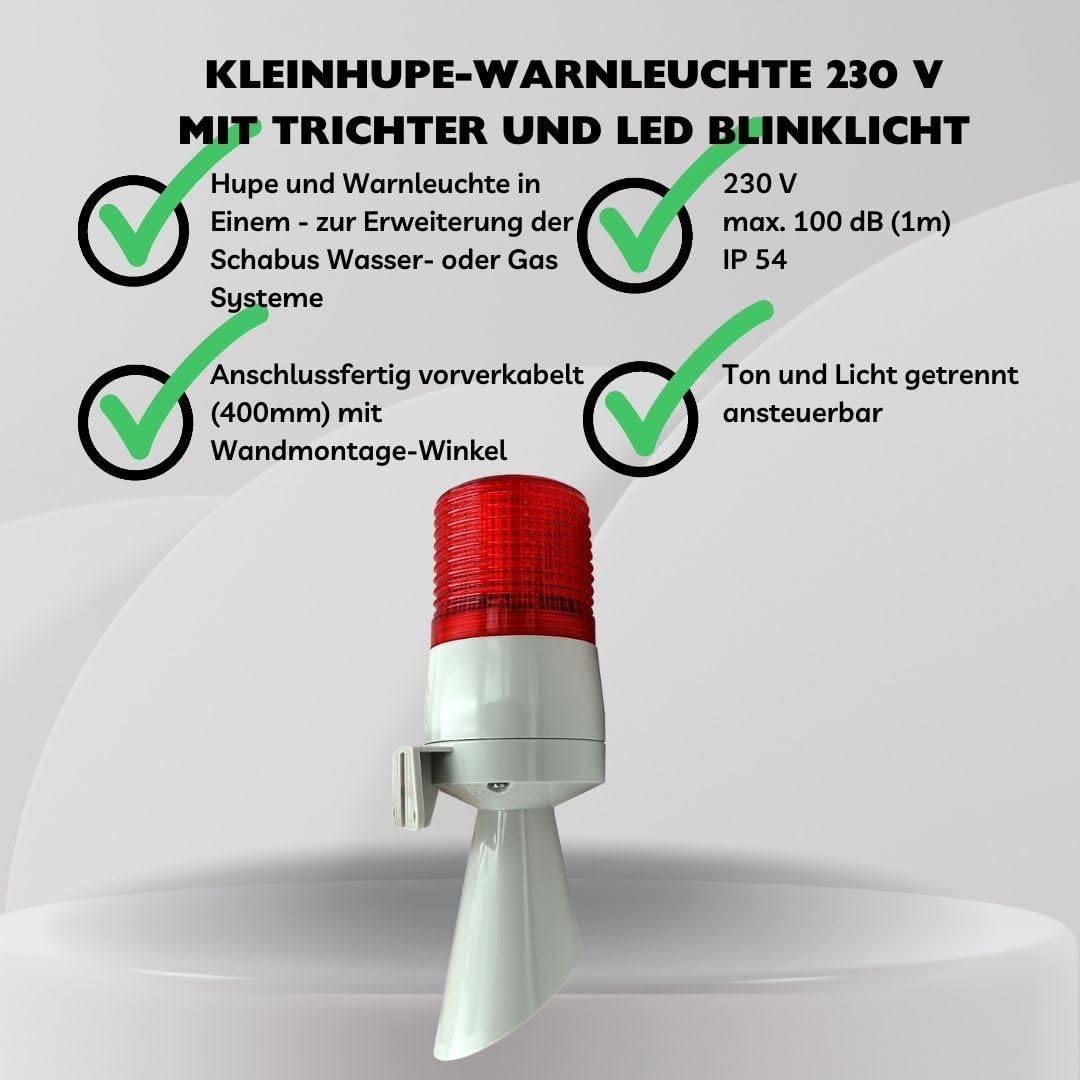 Schabus 200994 - Luce di emergenza a forma di zoccolo, 230 V - immagine 2