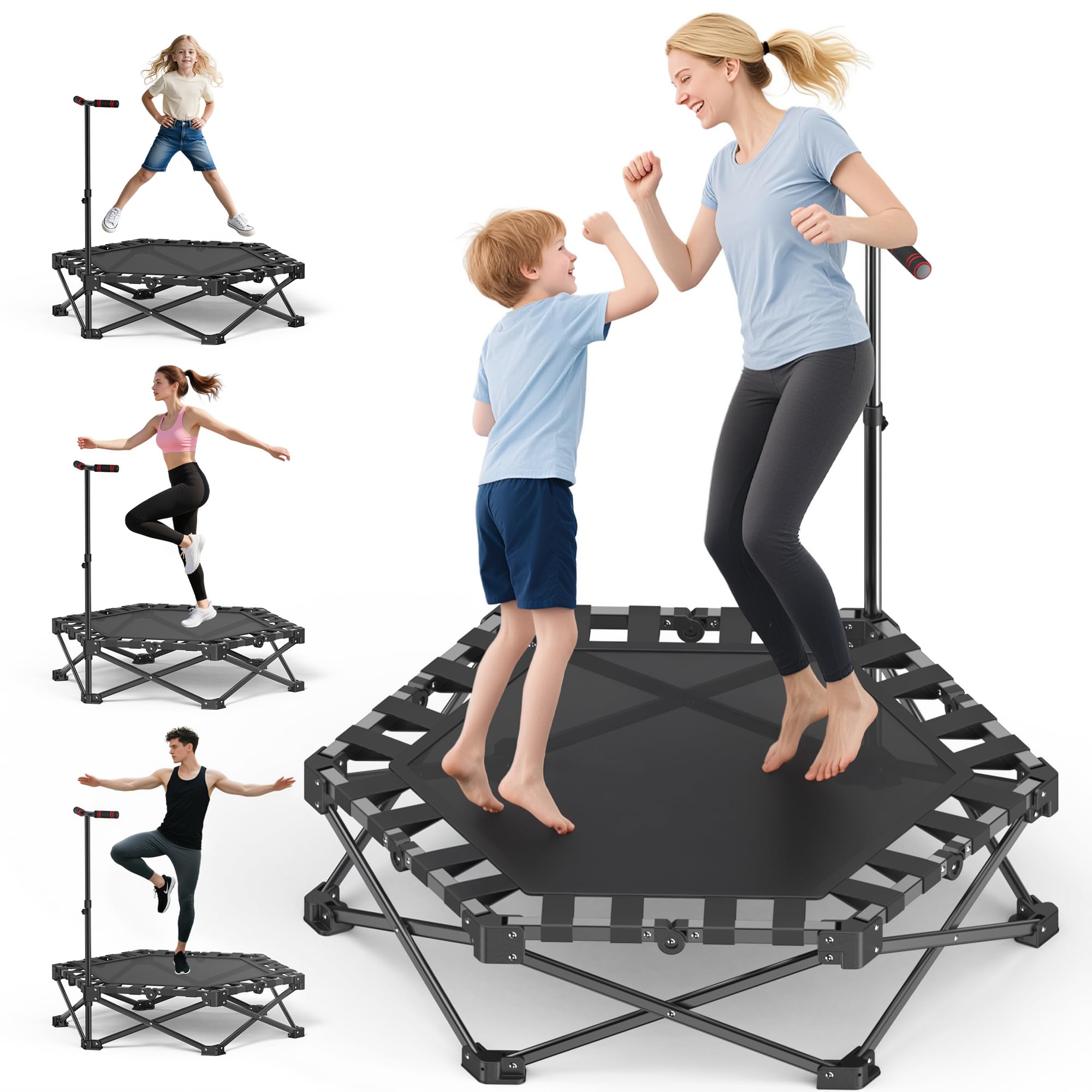 Rygeo Rebounder - Trampolino Pieghevole 90,7kg