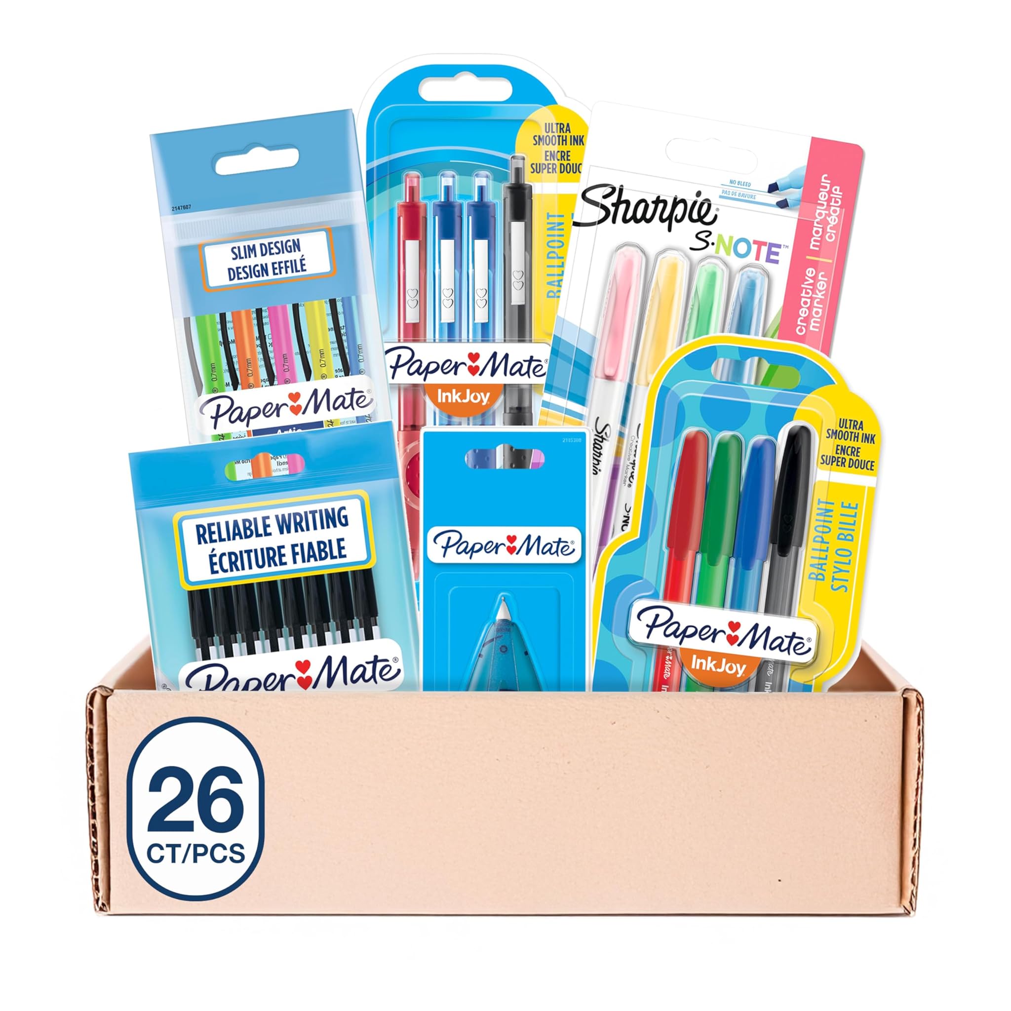 Paper Mate & Sharpie Set di Penne, 23 Pezzi