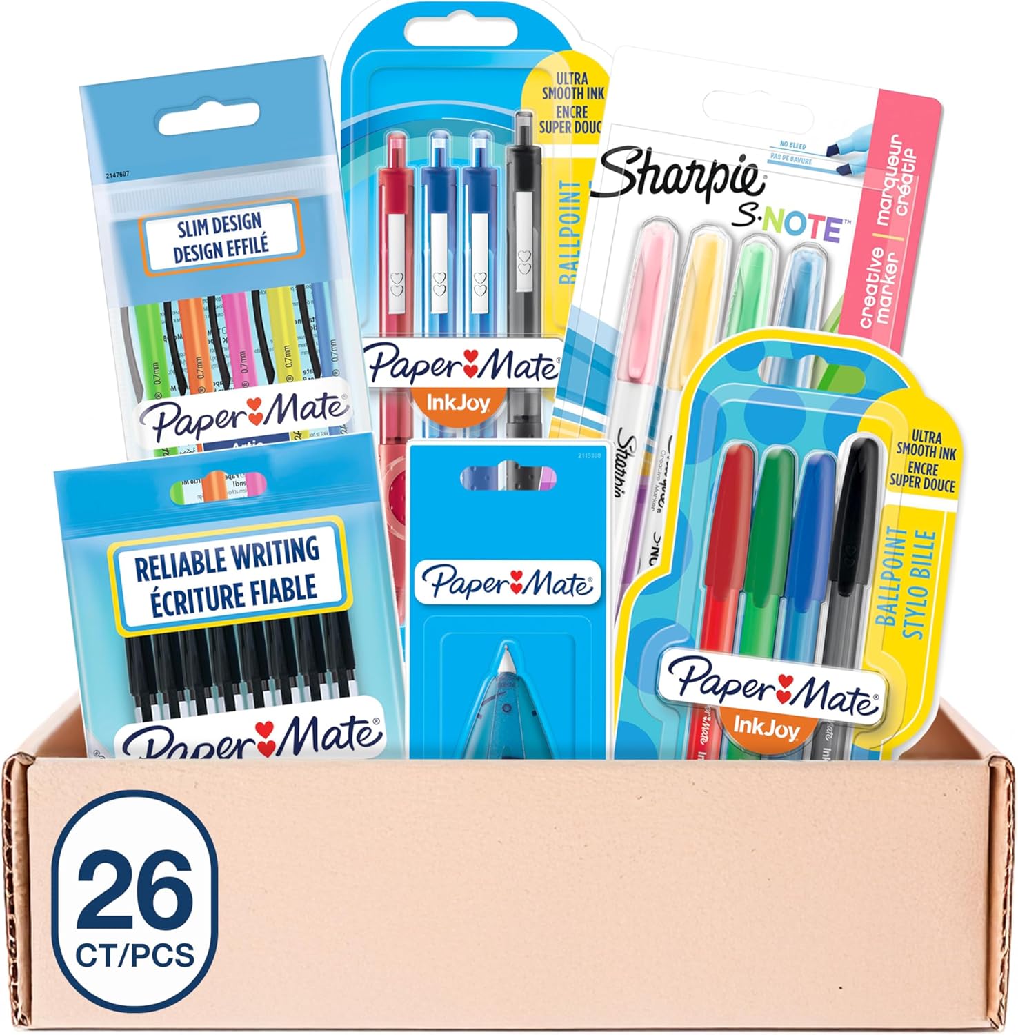 Paper Mate & Sharpie Set di Penne, 23 Pezzi - immagine 1
