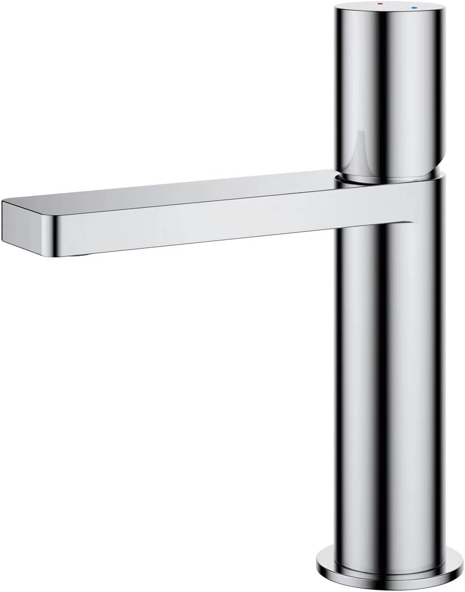 Rubinetto Lavabo Ottone Cromato - Miscelatore Monocomando