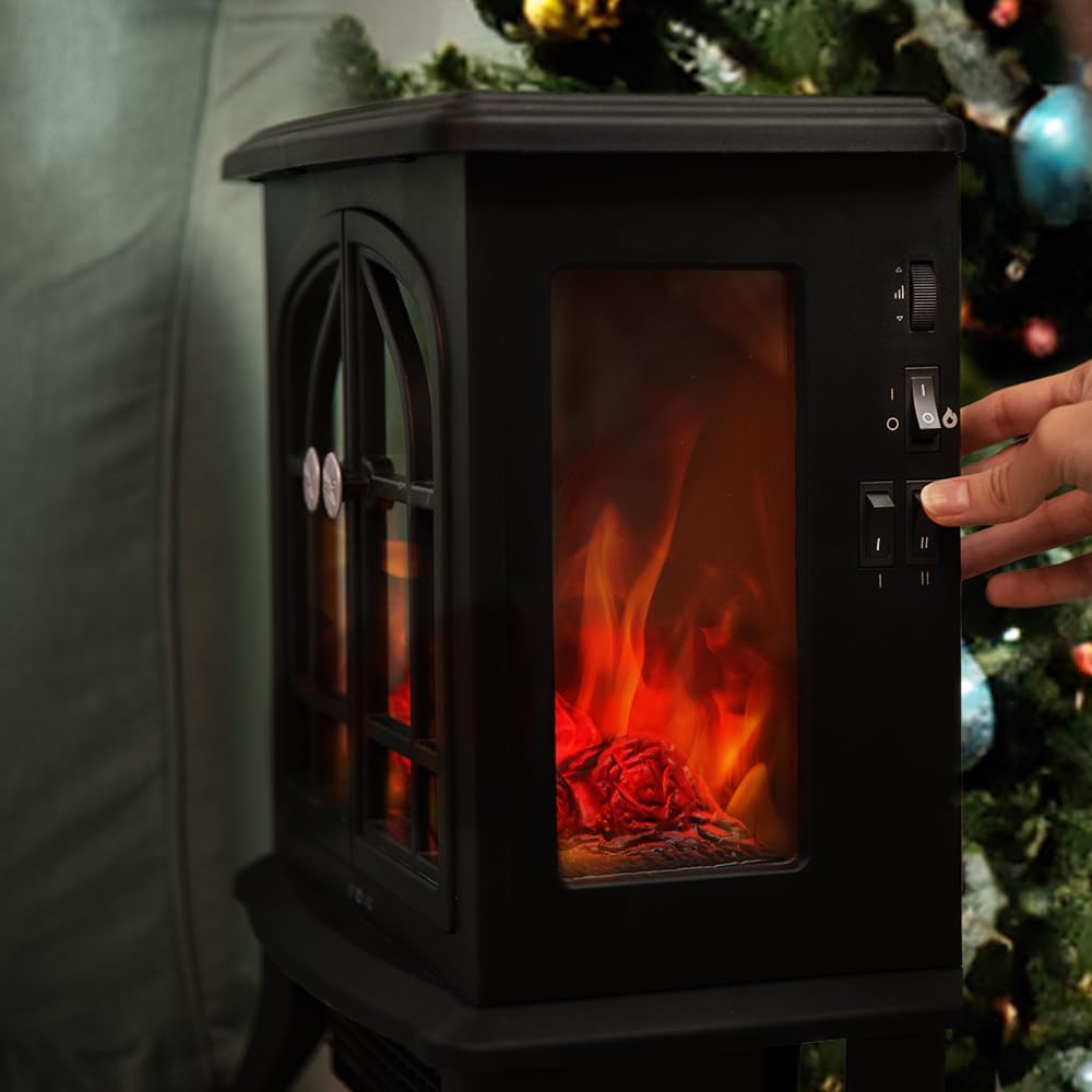 Cecotec Camino Elettrico da Terra 2000W, Nero - immagine 5