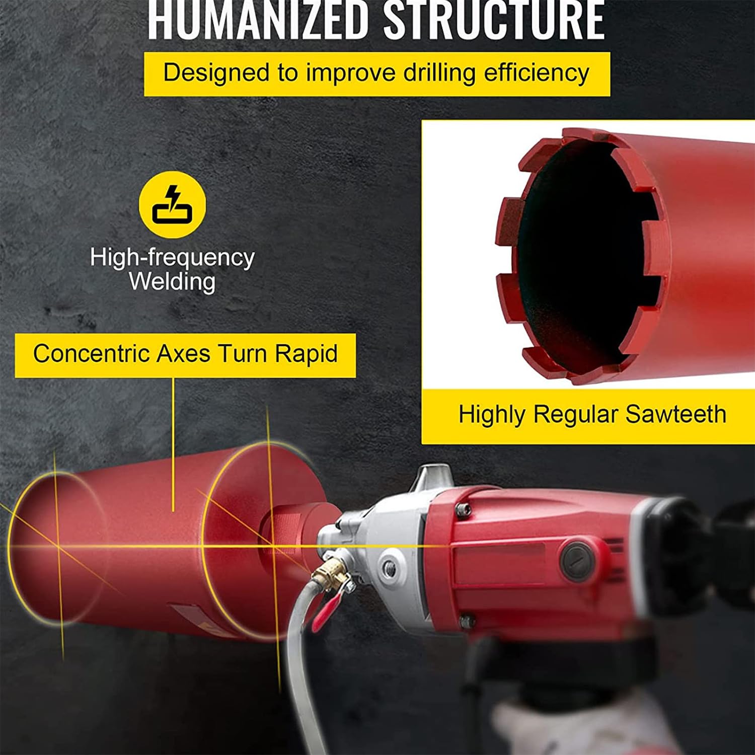 Punte Diamantate per Trapano 127mm Gambo G1-1/4" - immagine 8