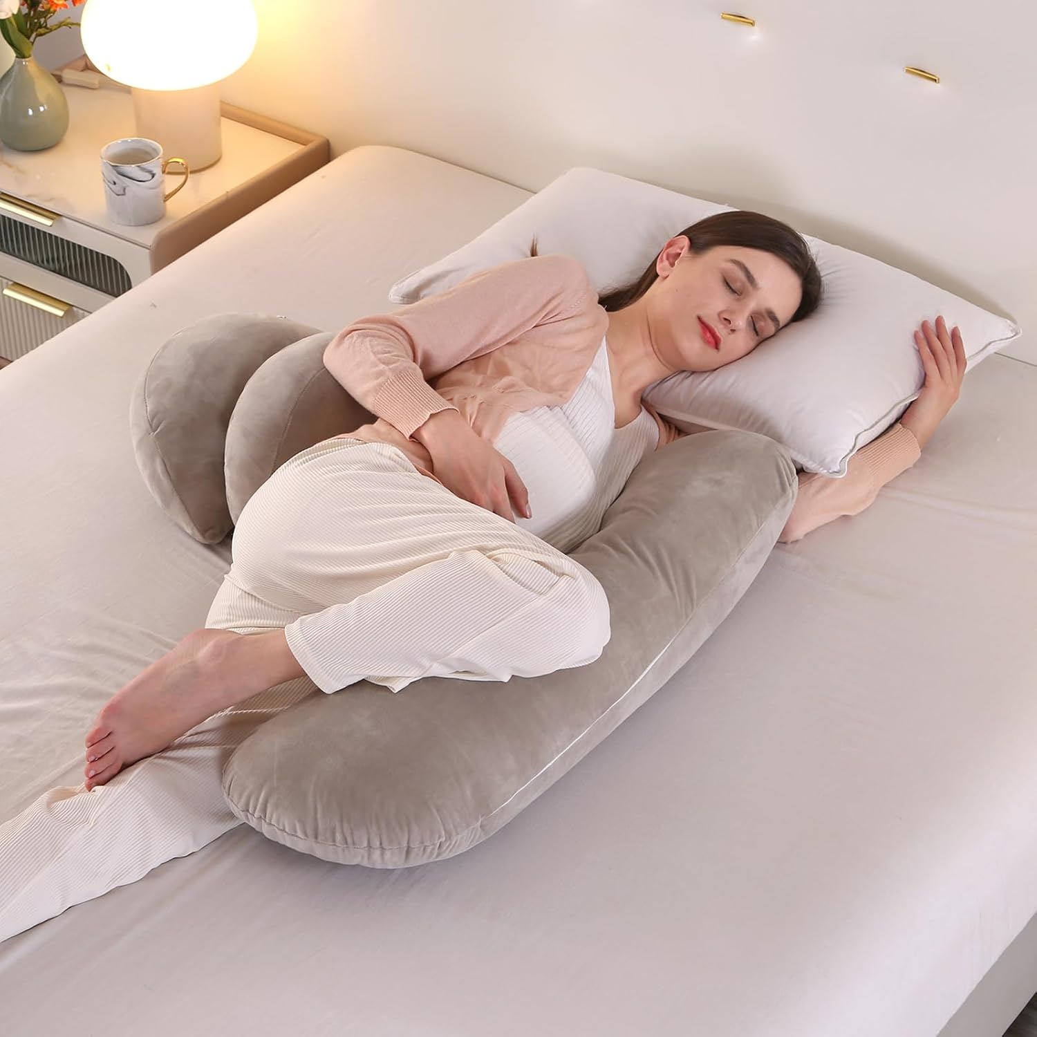 Mingpinhuius Cuscino per Gravidanza a J, Cachi - immagine 3