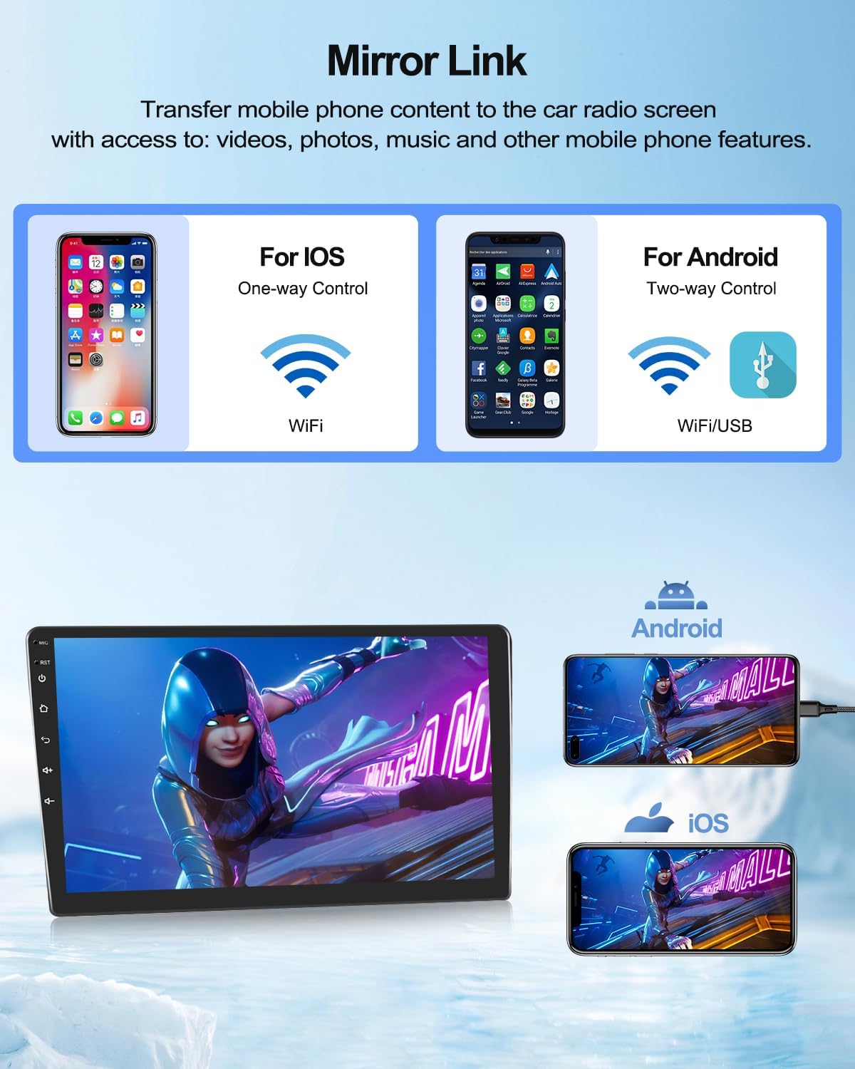 Camecho Autoradio Android 13 per BMW Serie 1 E81-E88 - immagine 5