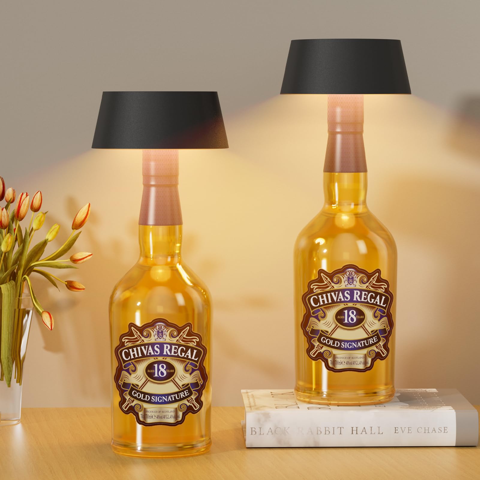 Klighten 2 Pezzi Lampada da Tavolo LED Dimmerabile