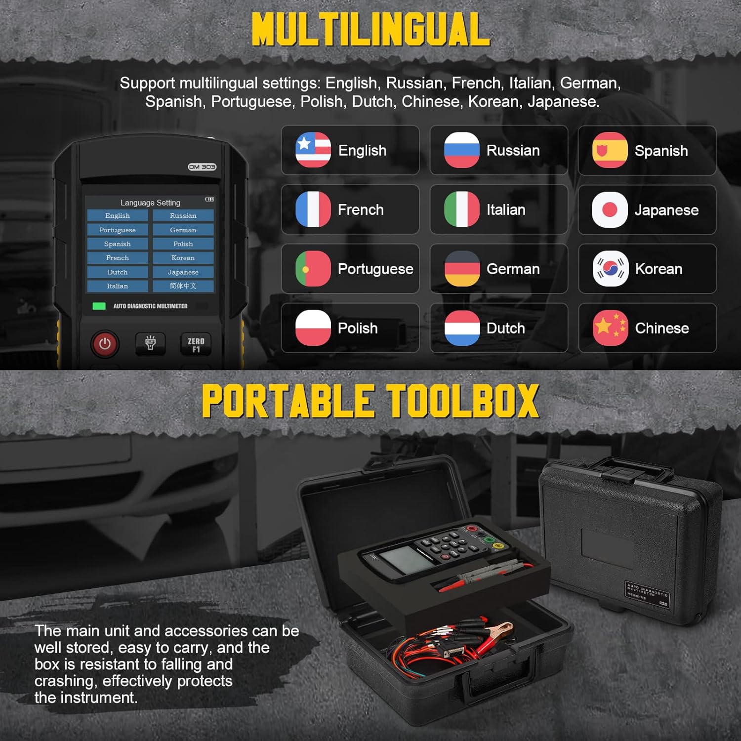 LUTIFIX Multimetro Oscilloscopio Portatile DM303 - immagine 6