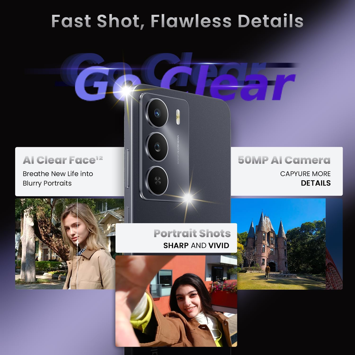 Realme 14x 5G Smartphone 6+128GB, Nero Carbonio - immagine 5