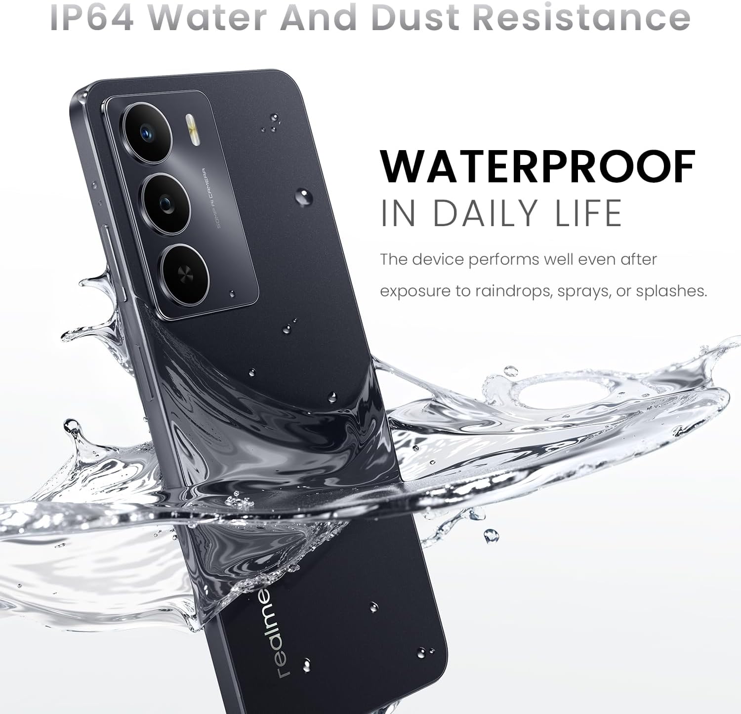 Realme 14x 5G Smartphone 6+128GB, Nero Carbonio - immagine 7