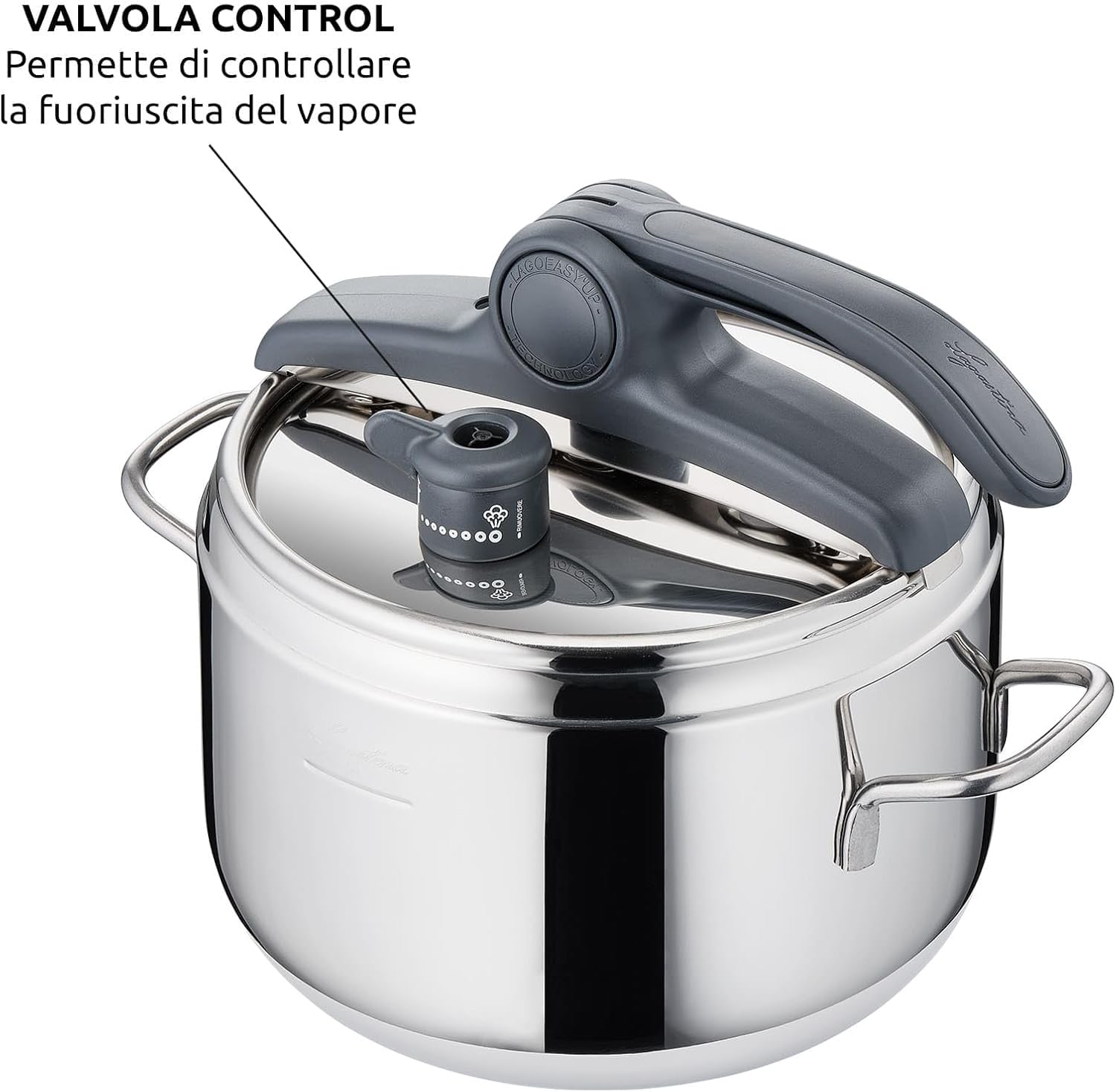 Lagostina Irradial Control Pentola A Pressione 7 L - immagine 3