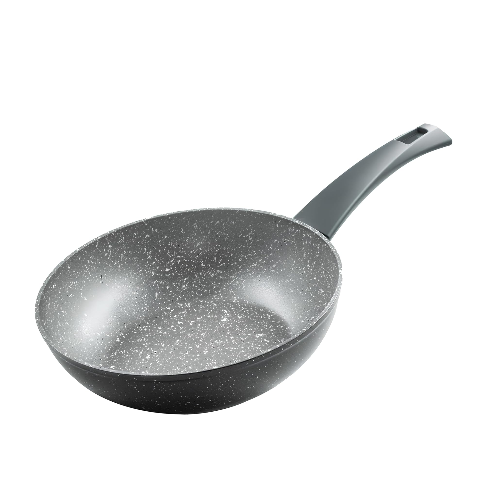 Zanetti Durapietra - Padella Wok Induzione 24 cm, Grigio