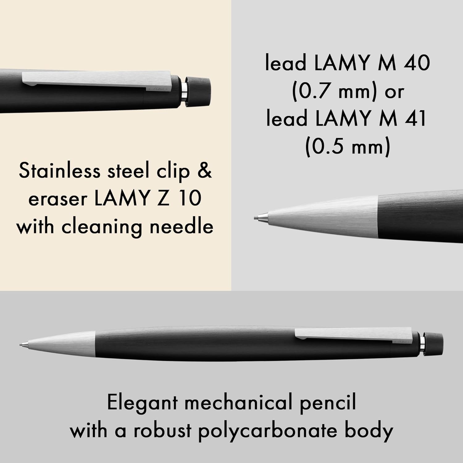 Lamy 2000 Portamina Nera 0,5 mm - immagine 2