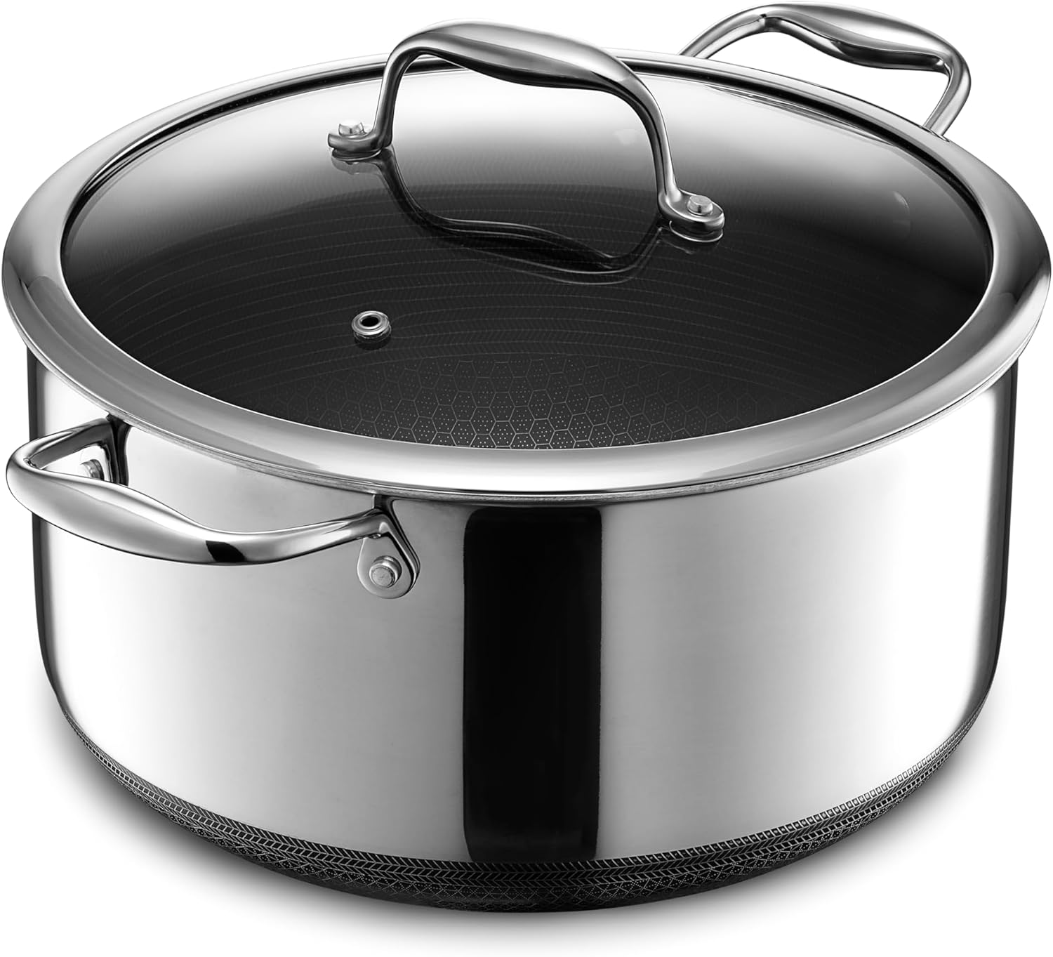 Hexclad Pentola Ibrida 8 Quart in Acciaio Inox - immagine 1