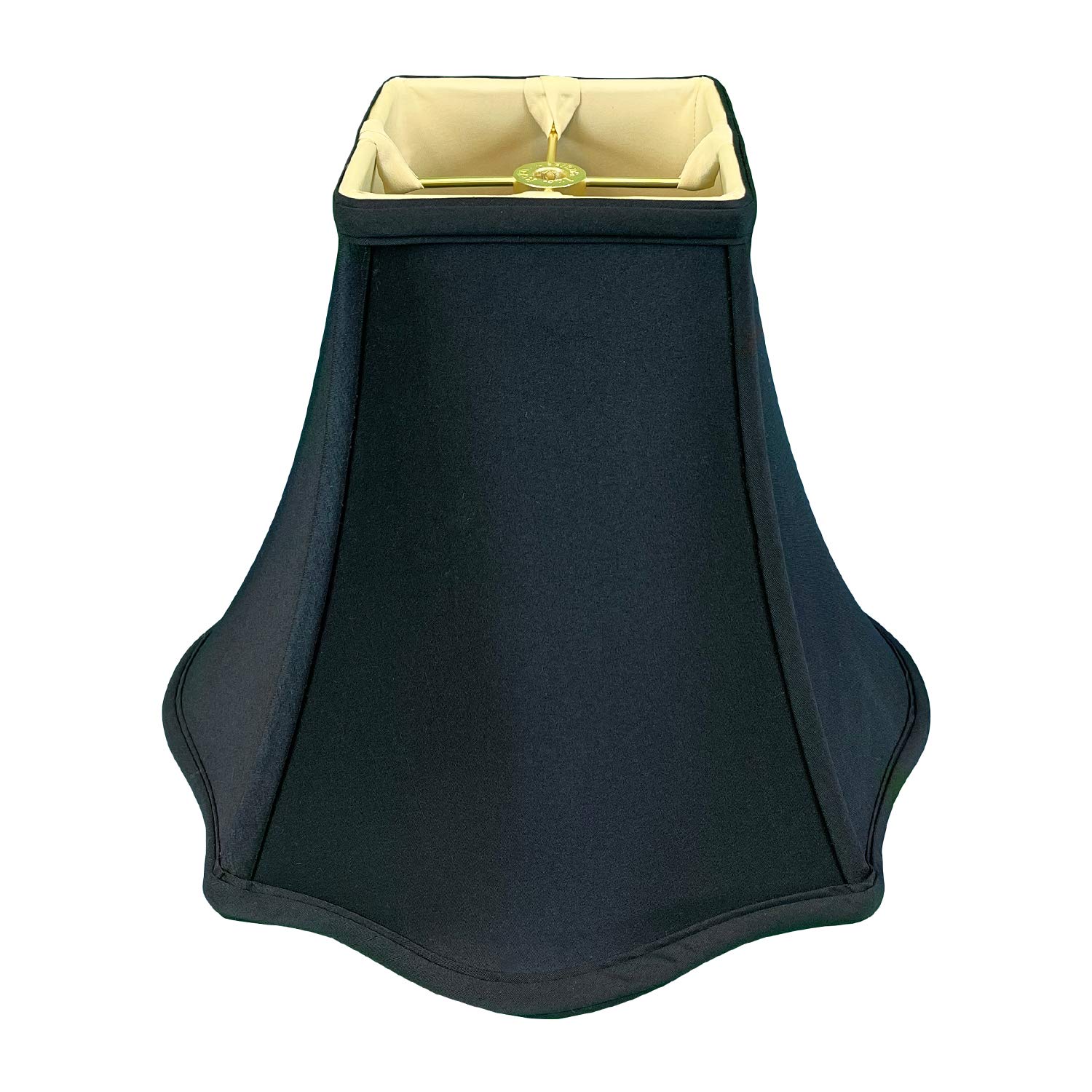 Royal Designs, Inc. BSO-702-10BLK/GL - Paralume quadrato a campana, colore: nero
