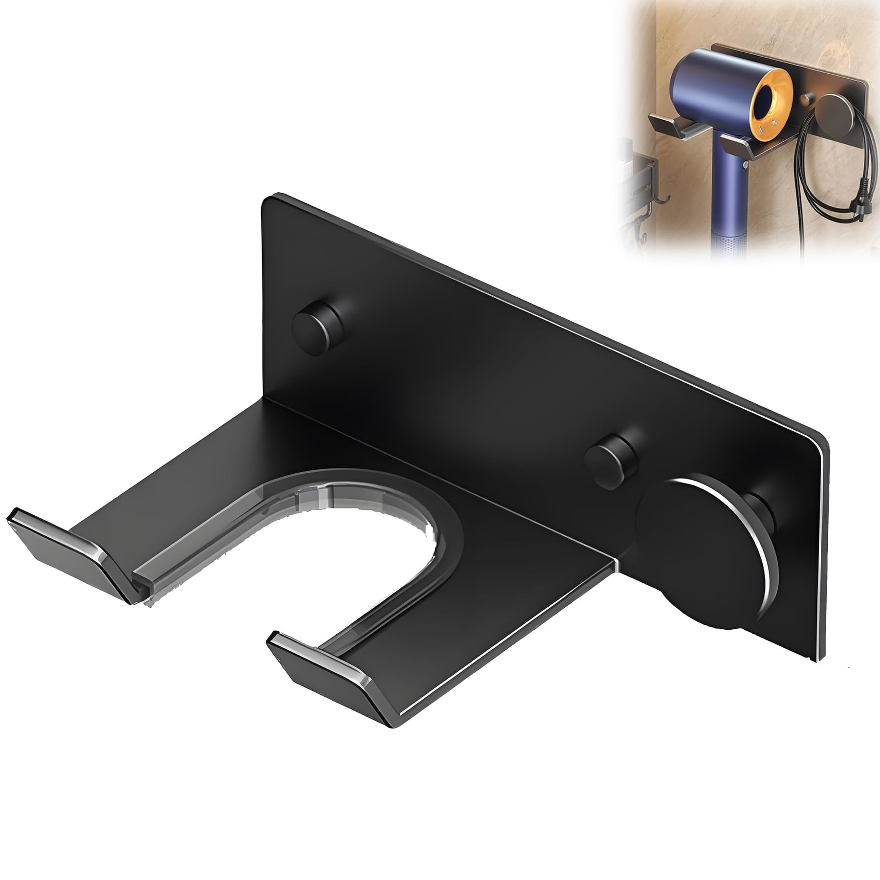 Supporto Asciugacapelli e Piastra a Parete