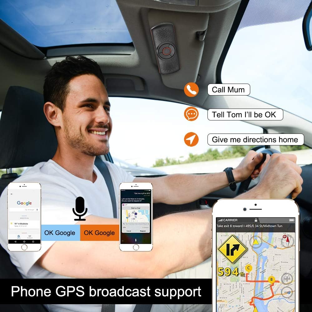 Netvip Vivavoce Bluetooth per Auto Portatile 3W - immagine 2