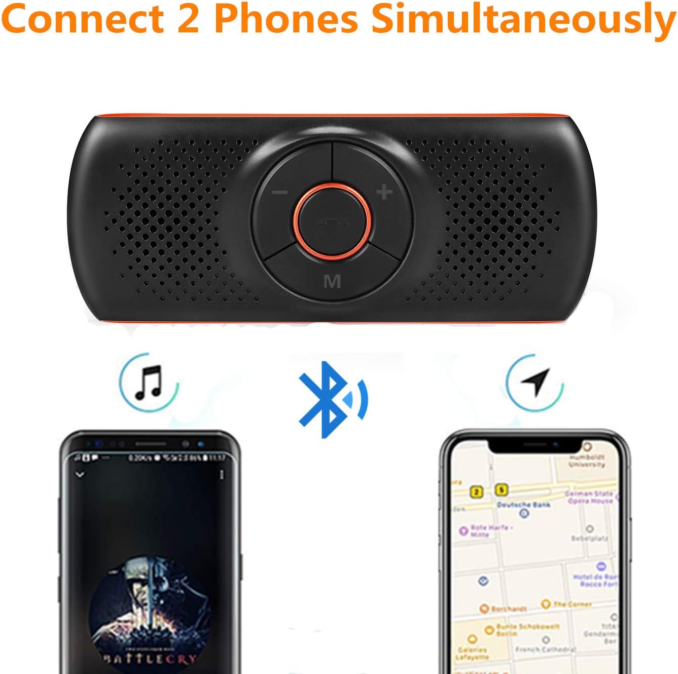 Netvip Vivavoce Bluetooth per Auto Portatile 3W - immagine 3