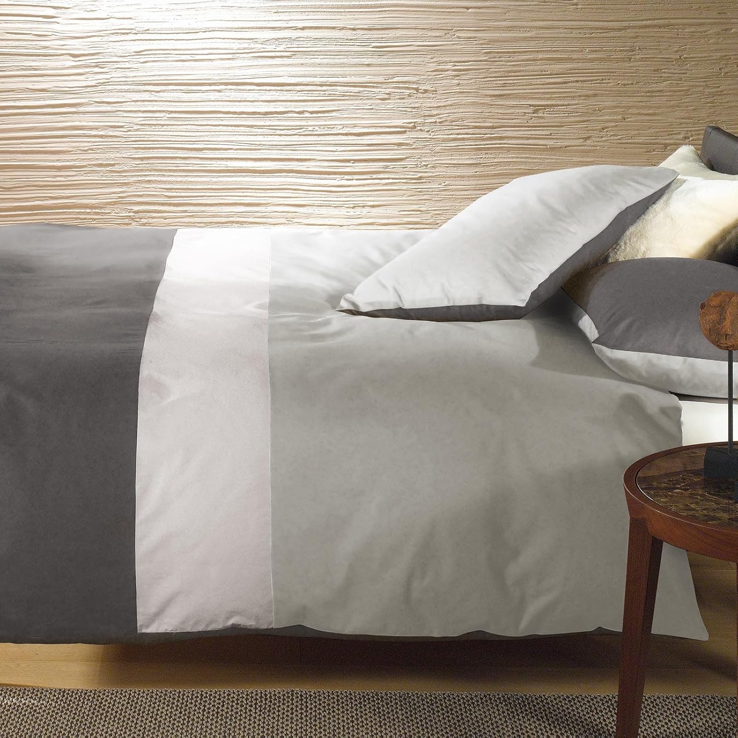 Caleffi Copripiumino Singolo City Grigio in Cotone - 64957 - immagine 1