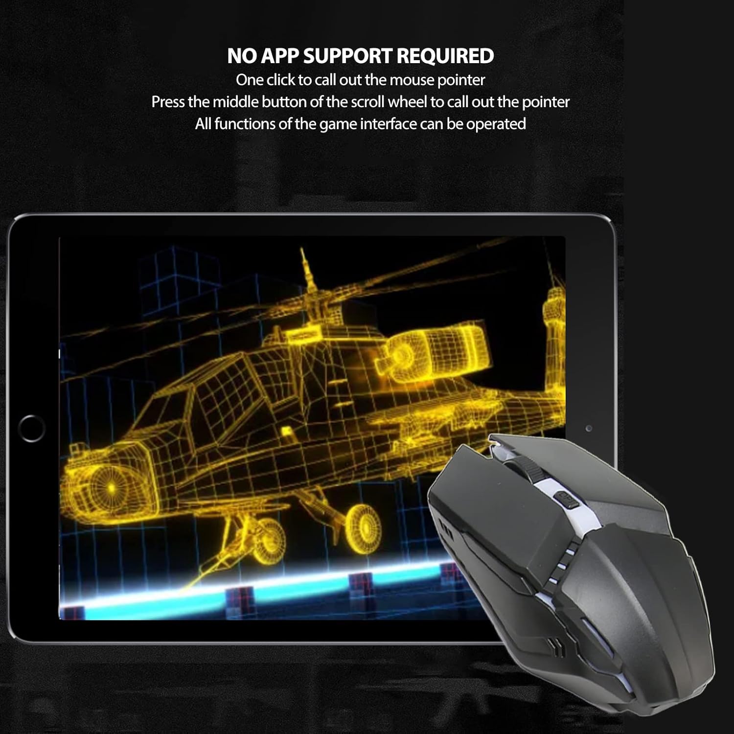 Combo Tastiera e Mouse da Gioco a Mezza Mano 4 in 1 - immagine 8