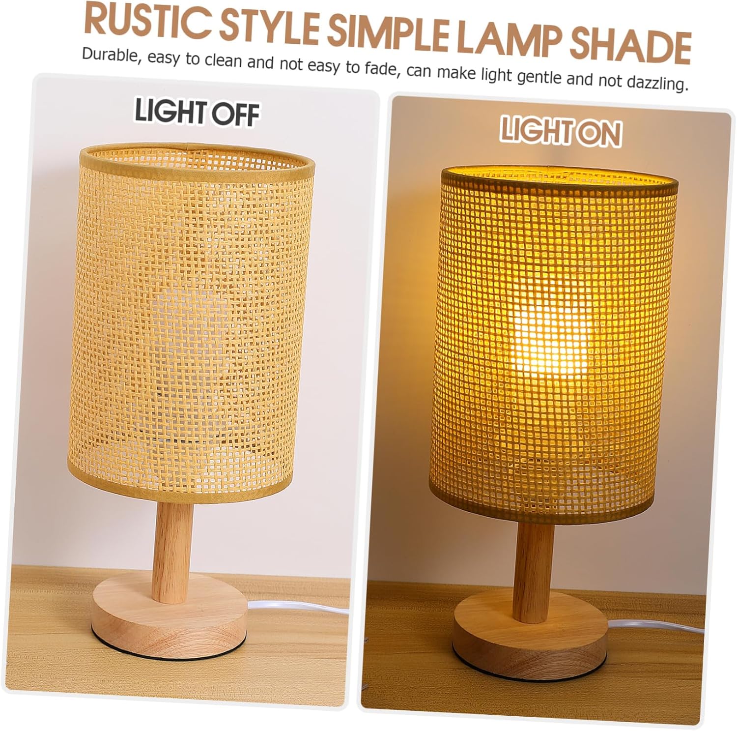 Pretyzoom Paralume a Tamburo Intrecciato E27 - immagine 8