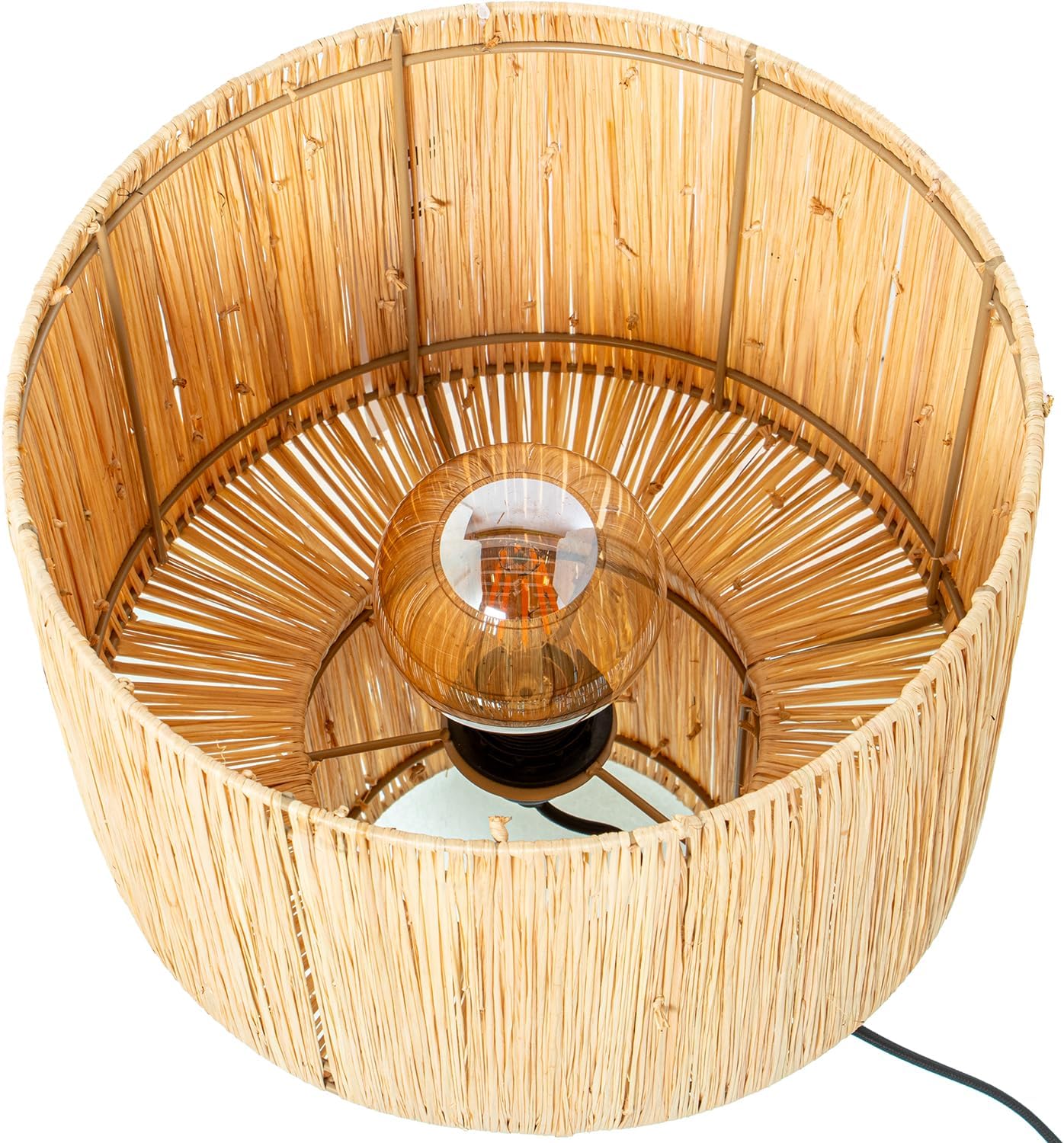 LÁMPARA SOBREMESA RATÁN NATURAL - E27 MAX40W - immagine 2