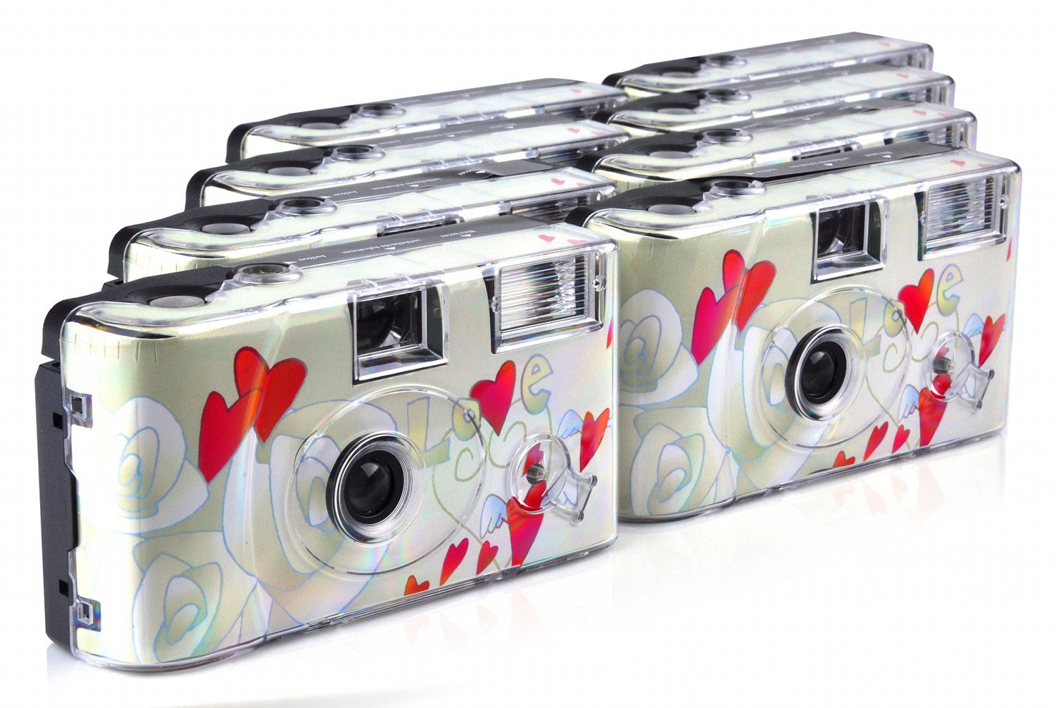 Topshot - Fotocamera Usa e Getta "Flying Hearts" (8 pezzi)